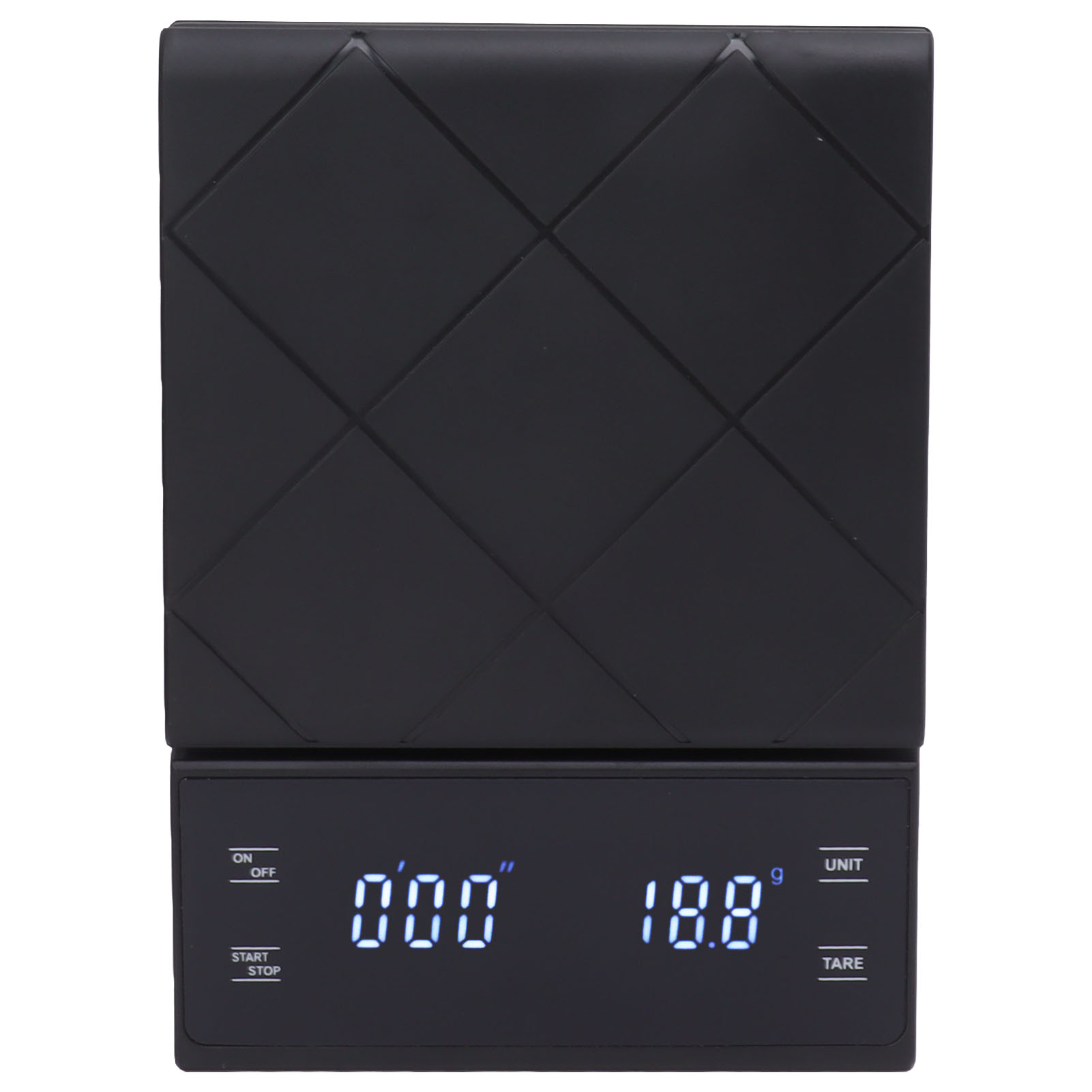 Digitale Küchenwaage 3 Kg/0,1 G, Wasserdicht, Touchscreen, Mit Timer, Für Kaffee, Backen, Schwarz