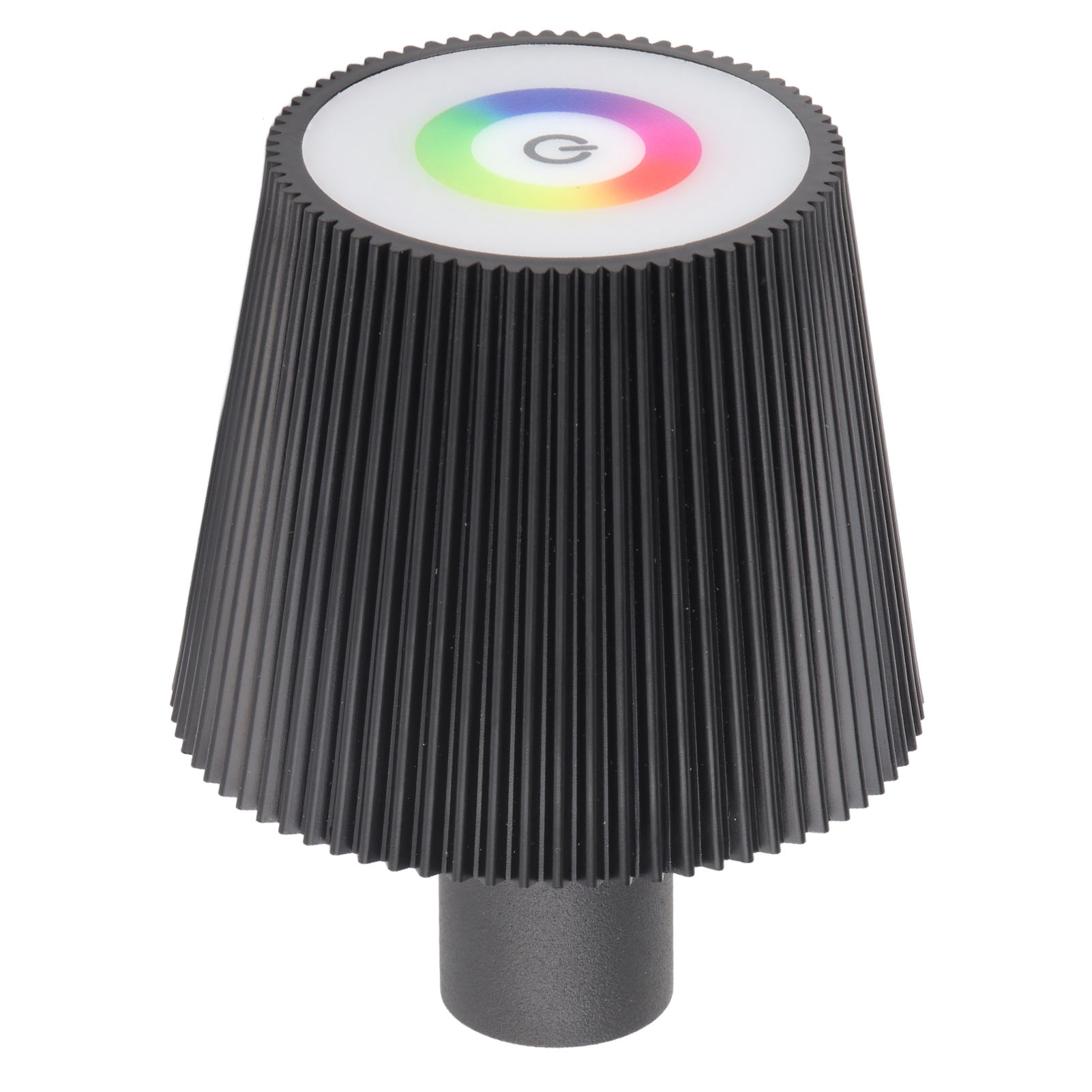 Plissierte Led-flaschenlampe, Ip54 Wasserdicht, 4 Lichtmodi Mit Farbwechsel, 2000 Mah, Kabelloses Nachtlicht Für Café, Bar, Zuhause, Schwarz