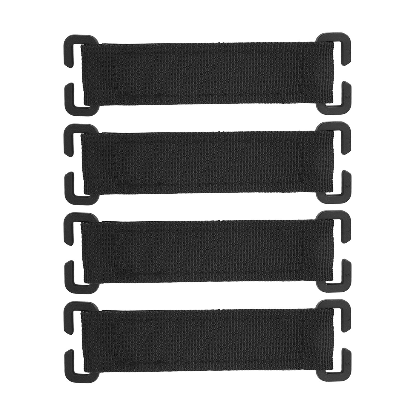 Schwarze Molle-gurte Für Rucksäcke, Starker Halt, Robustes Nylon-klettband, Molle Für Outdoor-reisen