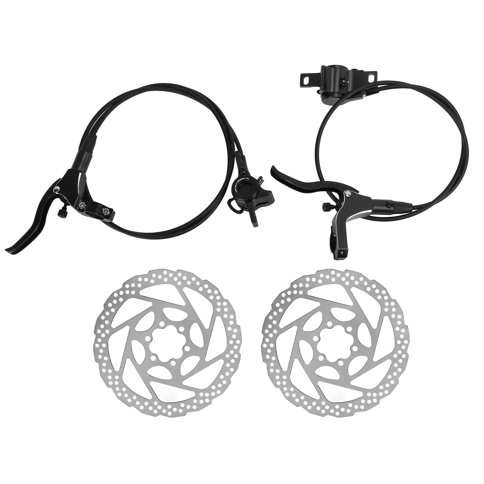 Geräuschloses Scheibenbremsen-set Für Fahrräder, Schnelle Kühlung, Aluminiumlegierung, Mountainbike-bremse, Schwarz