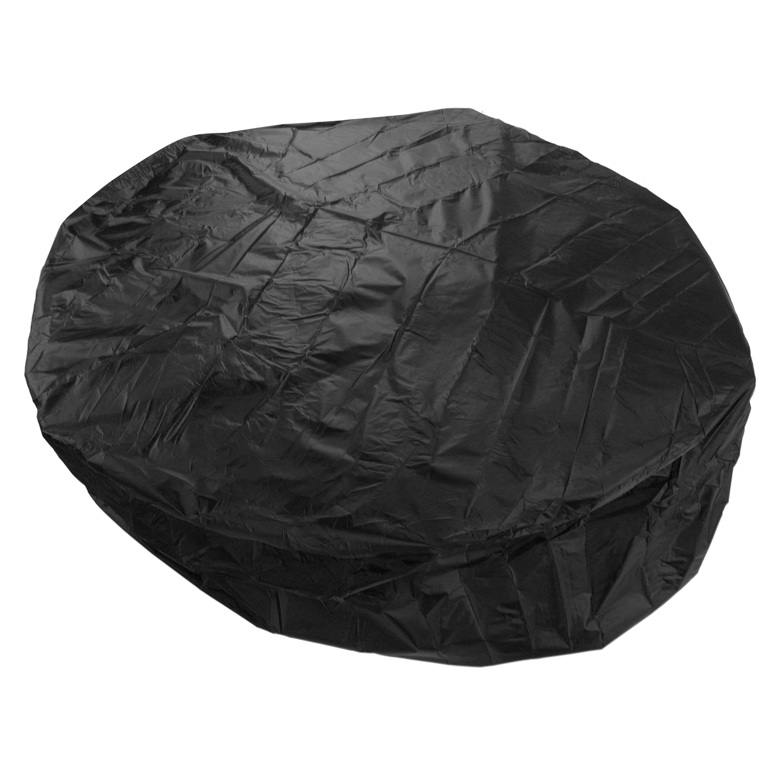Runde Schutzhülle Für Whirlpool-badewannen Im Außenbereich, 190 Cm, Silberfarben, Polyester-taft, Wasserdicht, Schwarz, 215 X 70 Cm