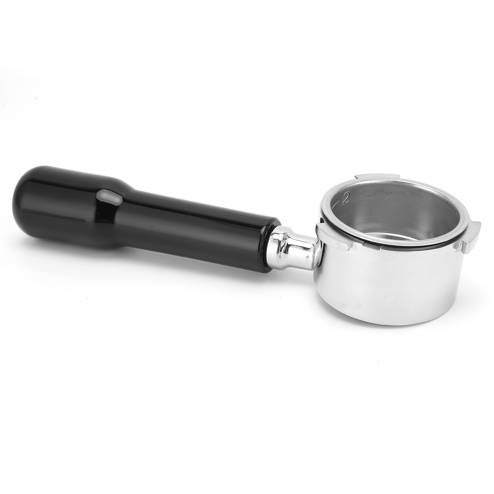 Bodenloser Filterhalter Für Kaffeemaschinen, Edelstahlhalterung, Ersatzsieb, 54 Mm Schwarzes Zubehör