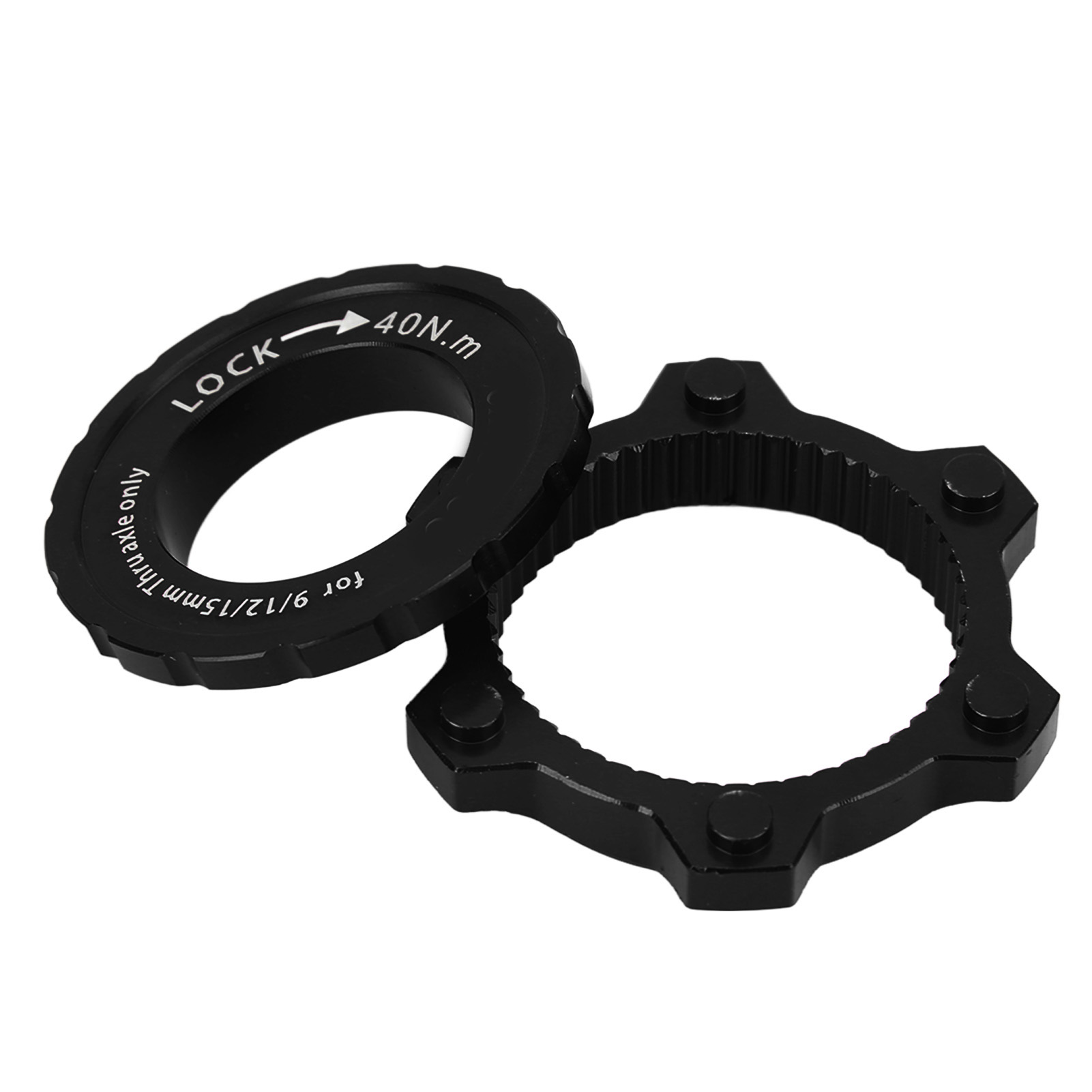 Adapter Für Center Lock-scheibenbremsnabe, Schwarzes Aluminium, Umrüstsatz Für Central Lock Auf 6-loch-scheibenbremse