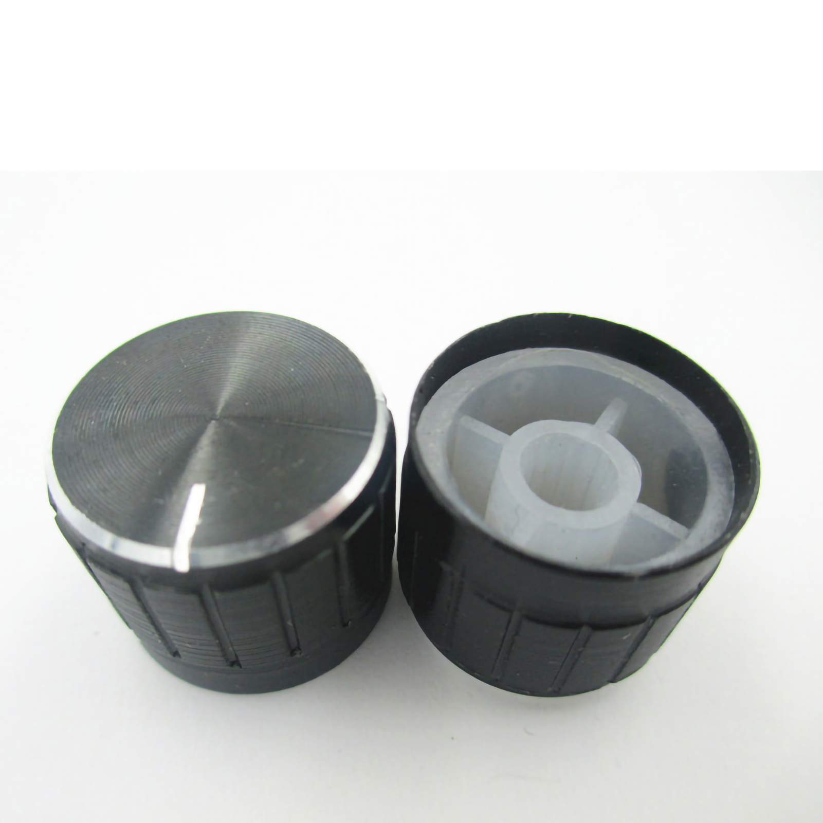 Potentiometer-schaltknopf, Kappe Aus Aluminiumlegierung, Drehregler Für Lautstärke, Stehlampengriff, Schwarz