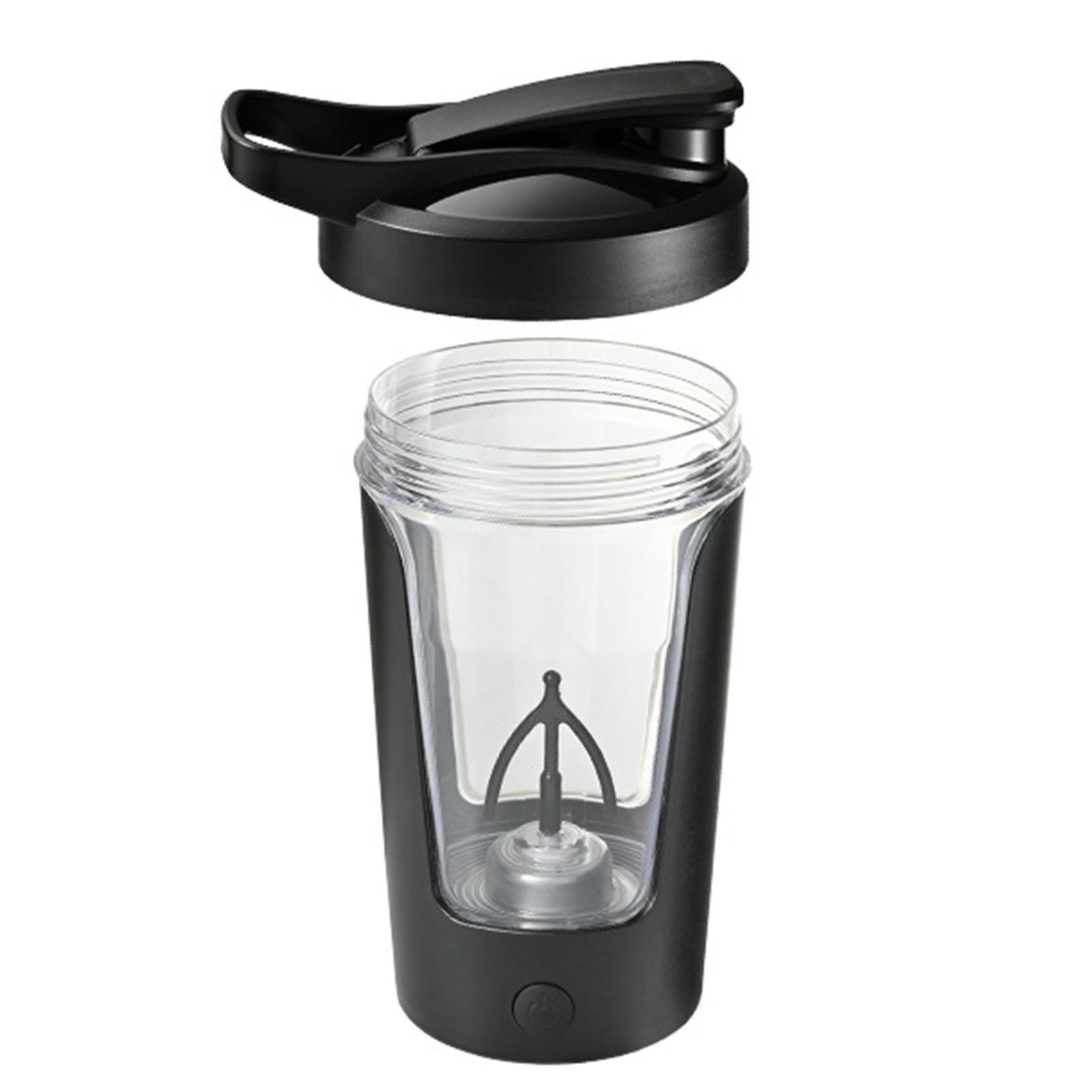 450-ml-becher Mit Selbstbegießung, Stabiler Und Sicherer Rührbecher, Lebensmittelechter Kunststoff, Für Zuhause, Café, Büro, Schwarz