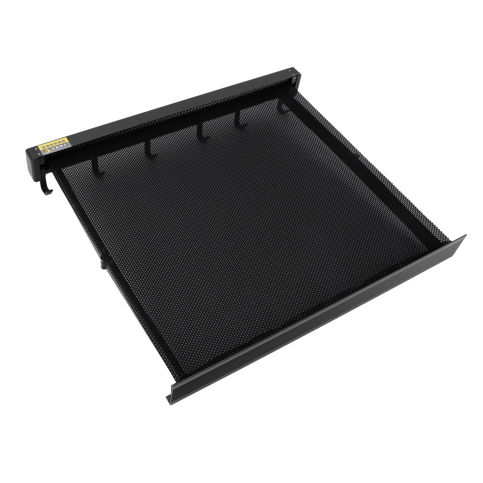 Wandmontierter, Ausziehbarer Wäschetrockner Mit Aluminiumhalterung, Atmungsaktiver Netzplattform, Schwarz, Für Terrasse Und Badezimmer