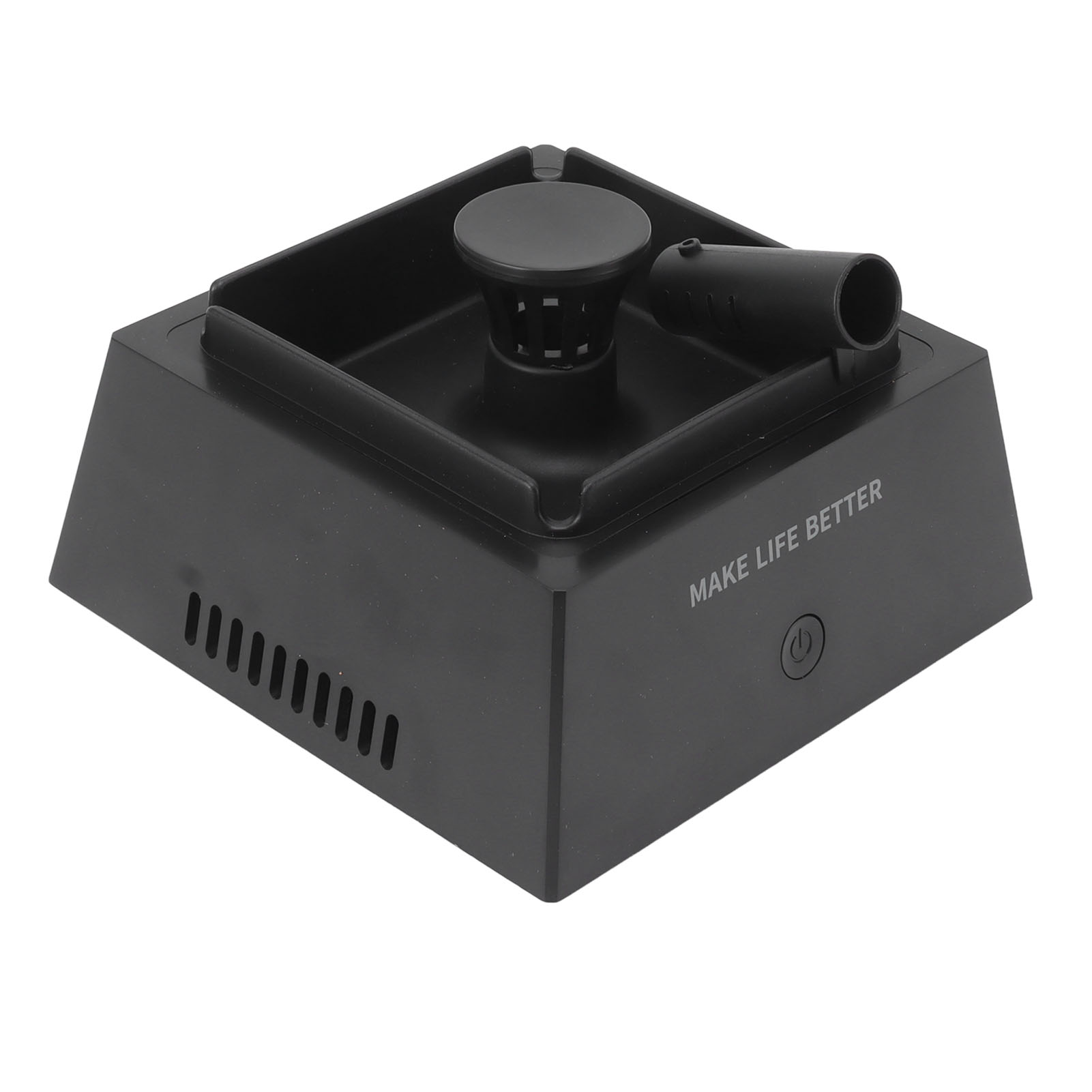 Multifunktionaler, Rauchfreier Abs-aschenbecher, Usb-aufladbar, Schwarz, Für Zuhause Und Büro