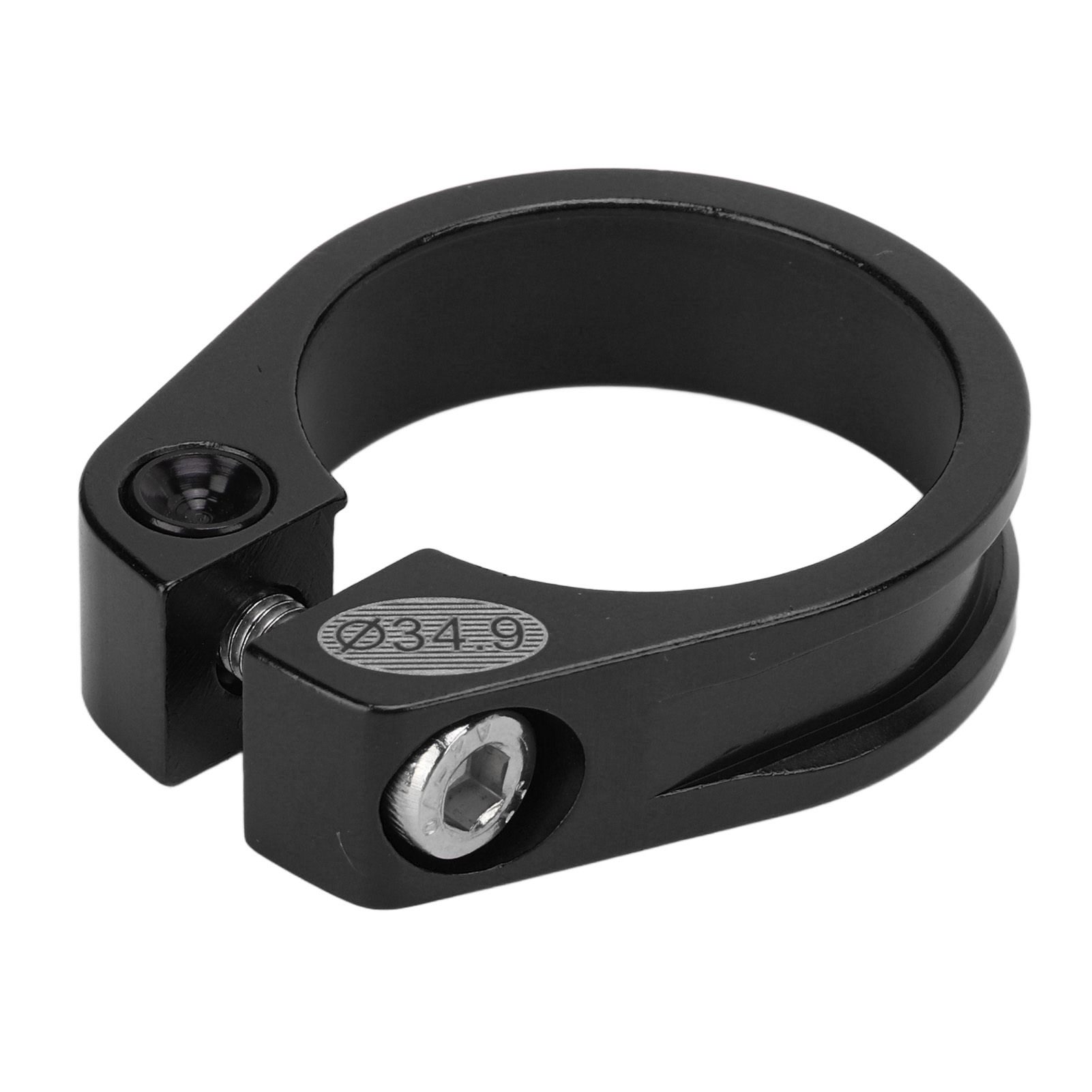 34,9-mm-fahrradsattelklemme, Hohlkonstruktion, Schnellspanner, Korrosionsbeständig, Aluminiumlegierung, Schwarz