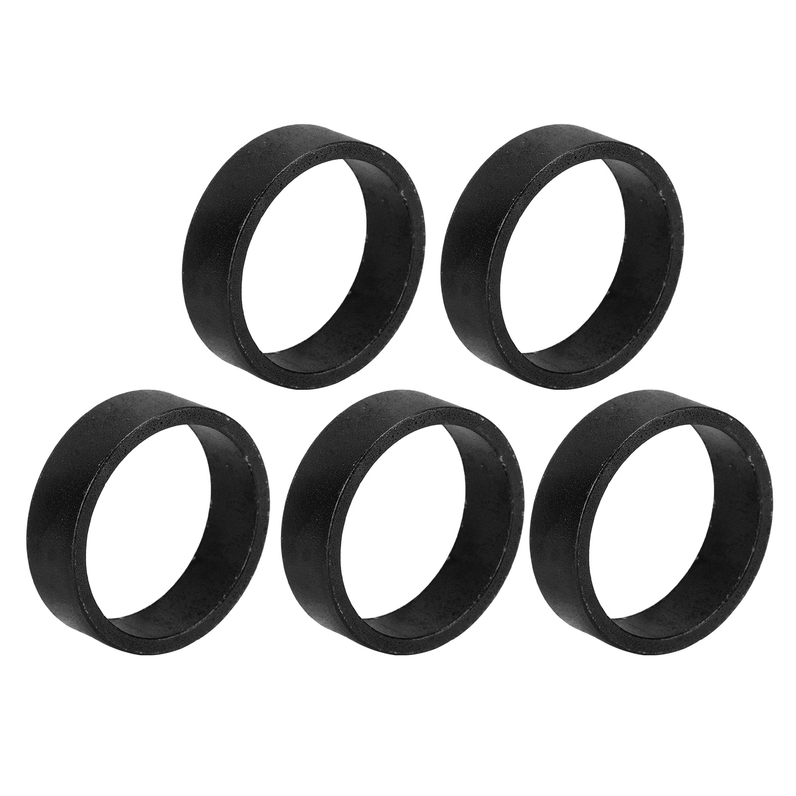 5-teiliges Set Mit 10-mm-unterlegscheiben Für Fahrradsteuersätze, Strapazierfähige, Glänzende Oberfläche, Für Mountainbike-gabeln, Schwarz
