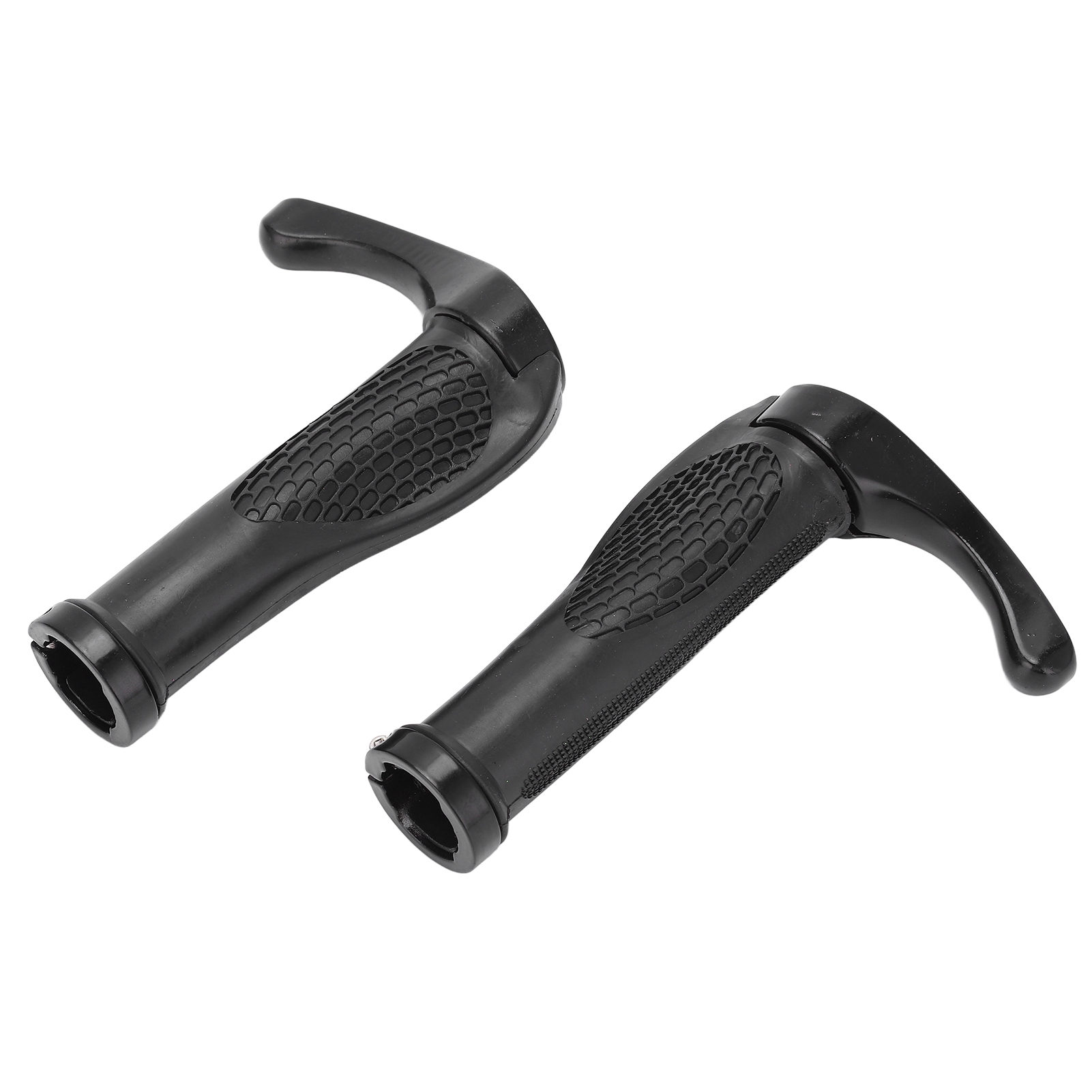 Ergonomische, Rutschfeste Fahrradlenkergriffe Mit Endkappen, Schwarz