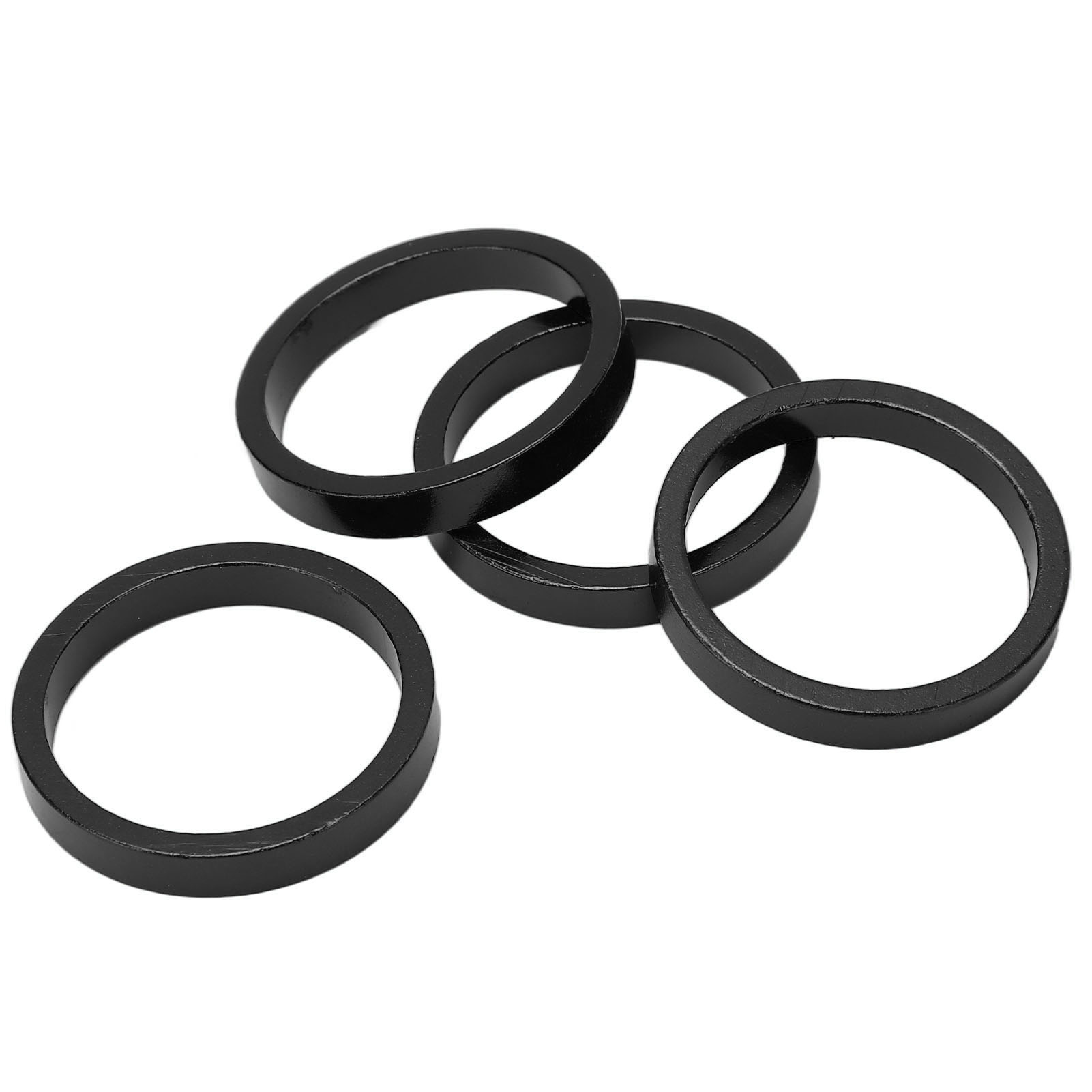 4-teilige Fahrradvorbau-spacer, Federgabel-spacer Aus Aluminiumlegierung, 28,6 Mm Durchmesser, Schwarz, Für Mountainbikes Und Rennräder
