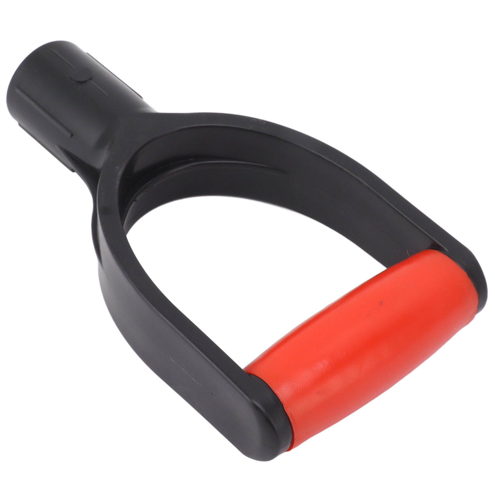 Schaufelstiel, 32 Mm Innendurchmesser, Mit Rutschfestem Silikon Verstärkt, Ersatzteil Für Schneeschaufel, Grabwerkzeug, Rechen, Rot/schwarz
