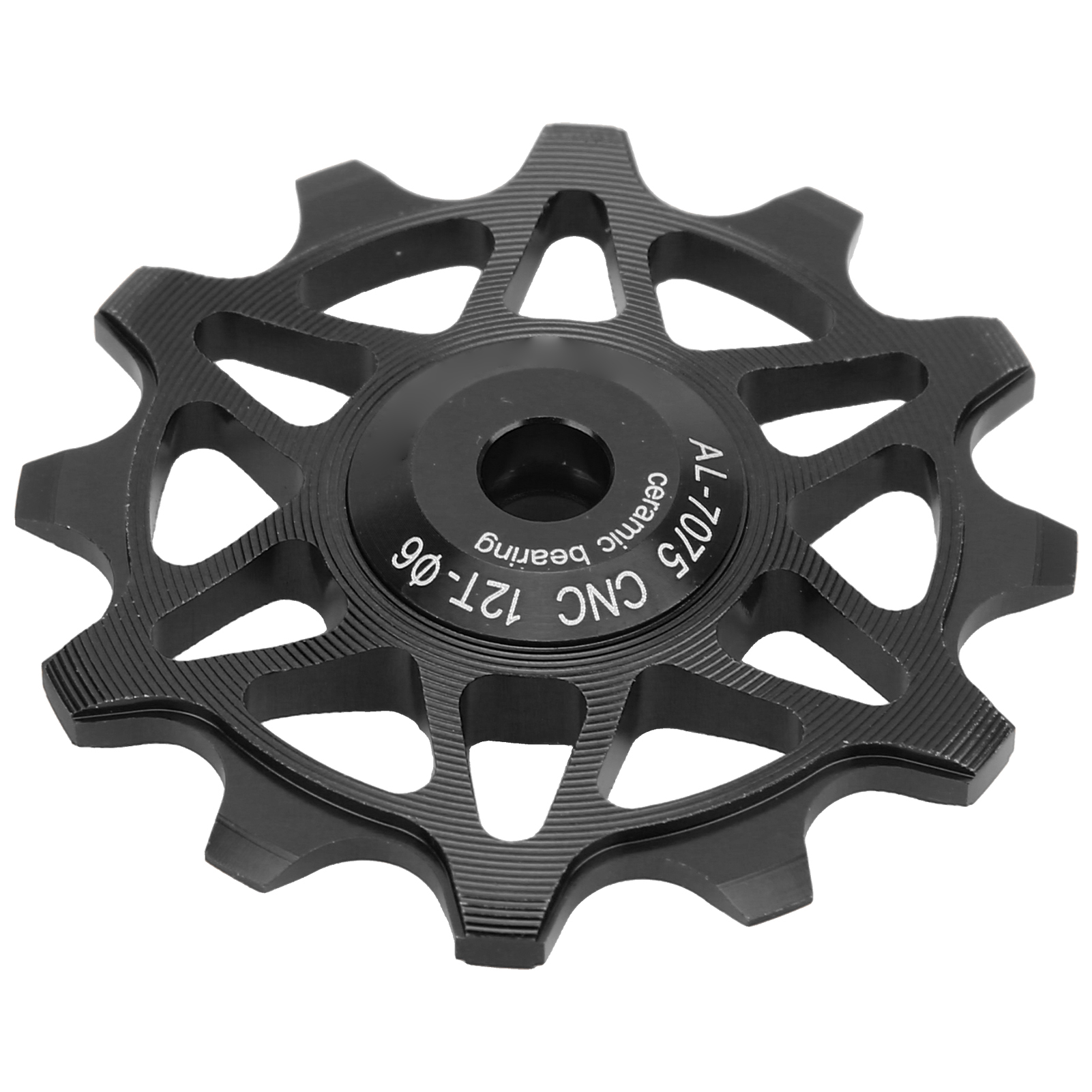 Meroca 12t Schaltwerksröllchen Aus Aluminiumlegierung Mit Gedichtetem Lager Für Rennräder Und Mountainbikes, Schwarz