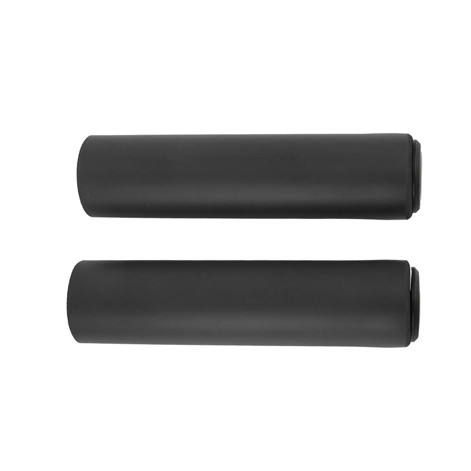 Paar Weiche Silikon-mountainbike-griffe, Rutschfest, Ermüdungshemmend, Stoßdämpfende Pvc-lenkergriffe, Schwarz