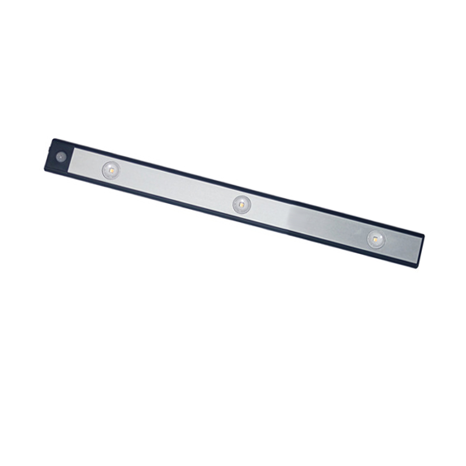 Ultradünne, Wiederaufladbare, Smarte, Kabellose Led-schrankleuchte Mit Bewegungssensor, 40 Cm, Schwarz