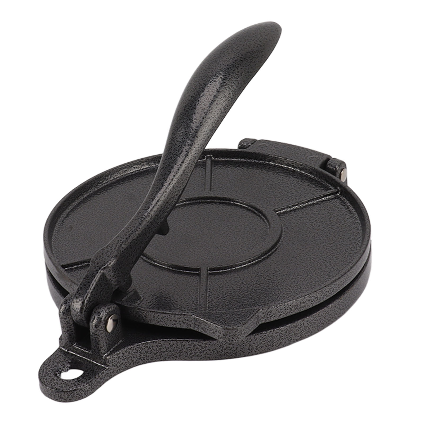 Tortillapresse Aus Aluminiumlegierung, Manuelles Gerät Für Pizza, Kuchenteig Und Fladenbrot, 16 Cm, Schwarz