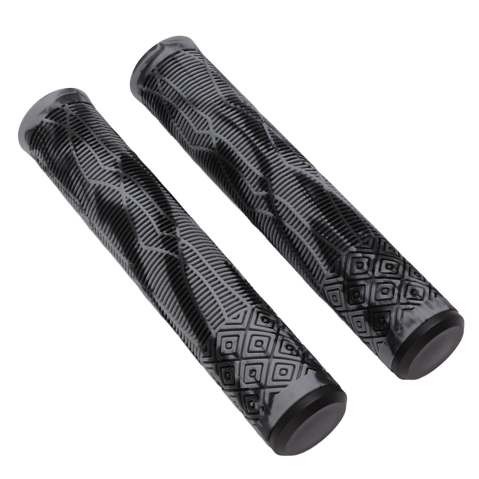 22,2 Mm Tpe-lenkergriffe Aus Weichem, Rutschfestem Gummi Für Mountainbikes Mit Arretierbaren Lenkerenden, Grau/schwarz