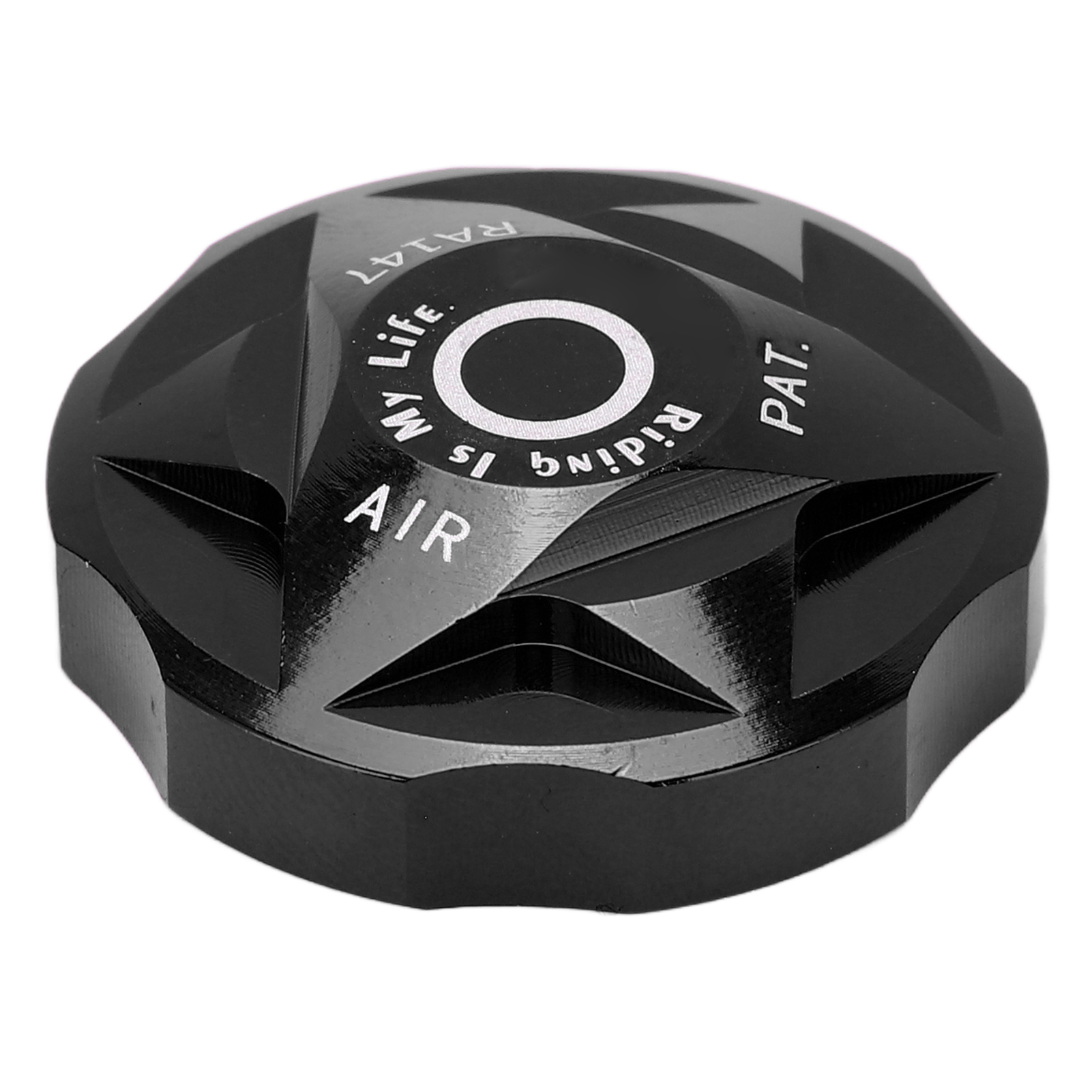 Ventilkappe Für Vorderradgabel, Schwarze Aluminiumlegierung, Für Fahrradfederung, Geeignet Für Mountainbikes