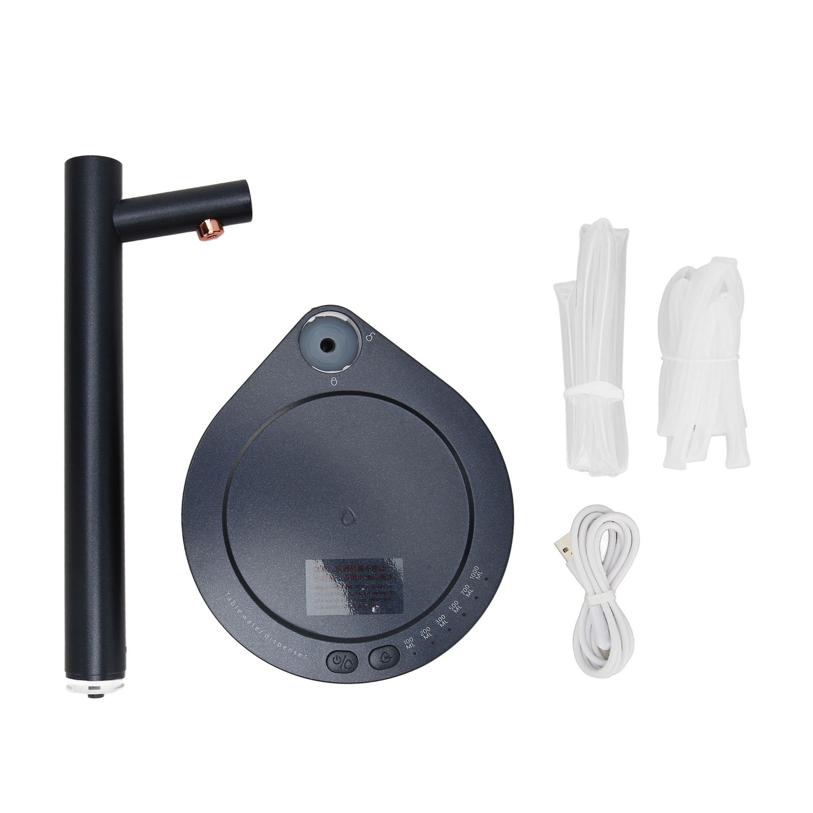 Intelligenter 5-gallonen-wasserspender, Universelle Tischwasserpumpe Mit 7 Füllmengenstufen, Usb-ladefunktion, Dunkelblaue Tischwasserflasche
