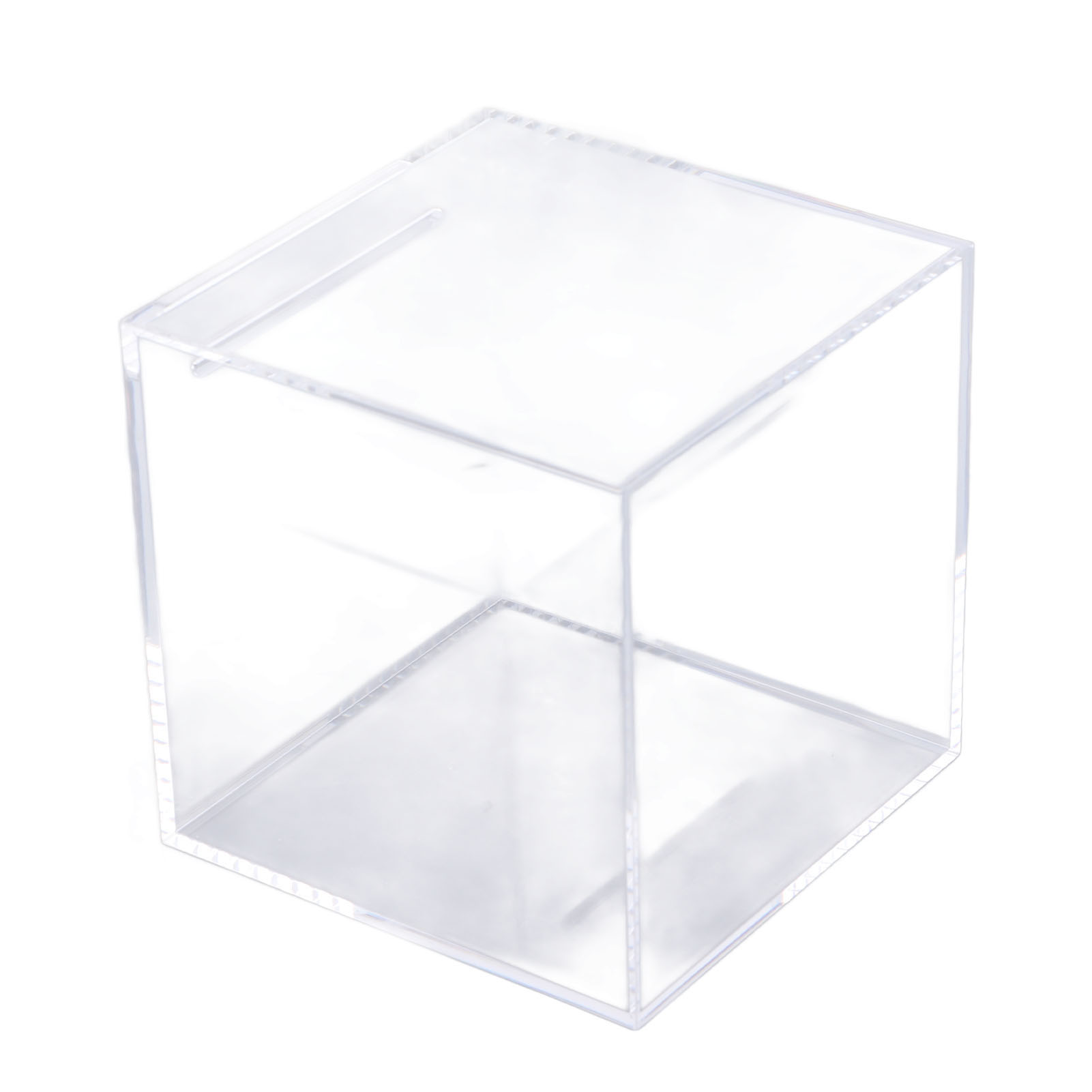 12 Cm Große, Transparente Acryl-spardose In Würfelform, Staubdicht Und Ideal Zur Aufbewahrung Und Zum Sparen