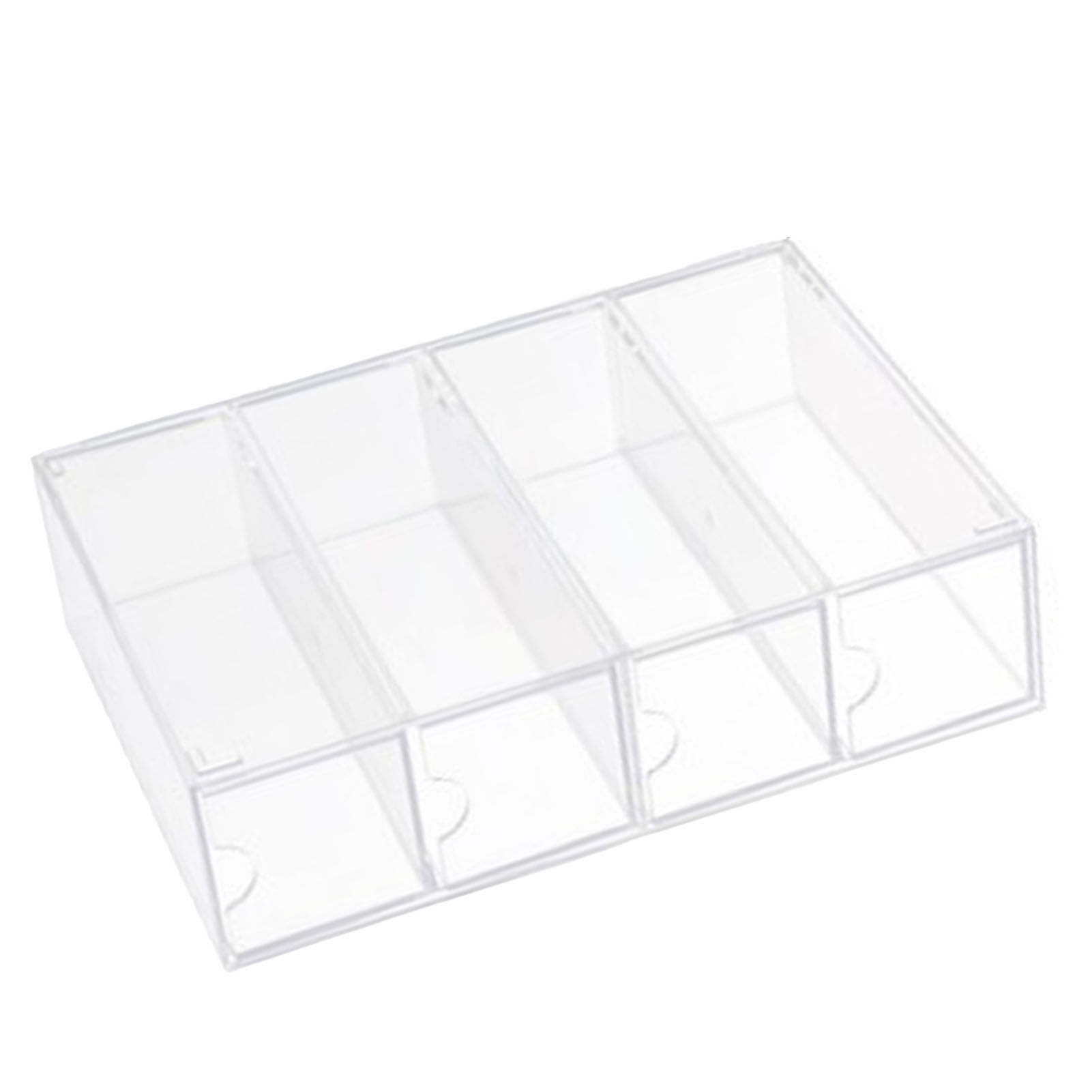 Brillenetui Aus Transparentem Acryl Mit 4 Schubladen, Stapelbar, Aufbewahrungsorganizer Für Sonnenbrillen, Make-up Und Schreibtischaccessoires