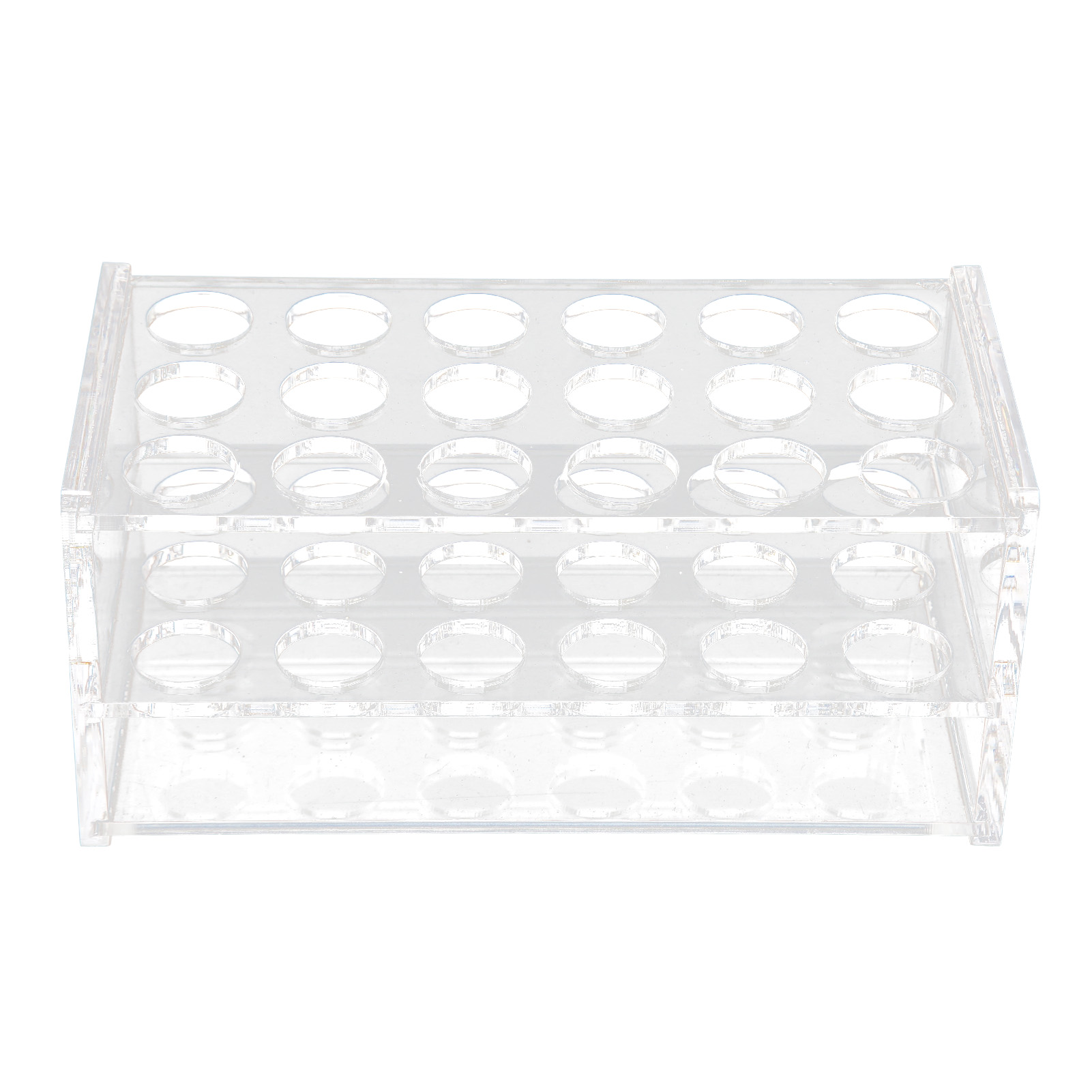 Transparenter Acryl-reagenzglasständer, 18 Löcher Für 17-mm-reagenzgläser, Geeignet Für 10-ml- Und 15-ml-reagenzgläser, Zentrifugenständer