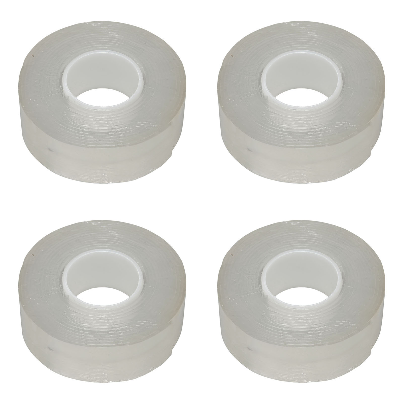 Doppelseitiges Klebeband, 4 Rollen À 3 M, Zuschneidbar, Dehnbar, Wiederverwendbar, Transparent, Für Poster