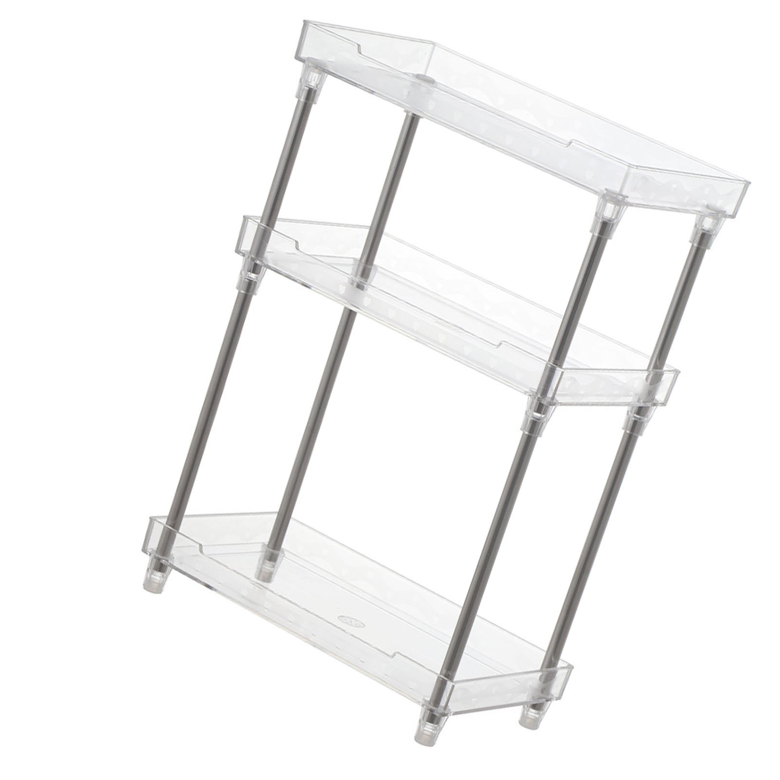 Abnehmbarer Make-up-organizer, Kosmetikablage Mit Transparenter Acrylschale, Für Badezimmer- Und Schlafzimmer-toilettenartikel, 3 Ebenen