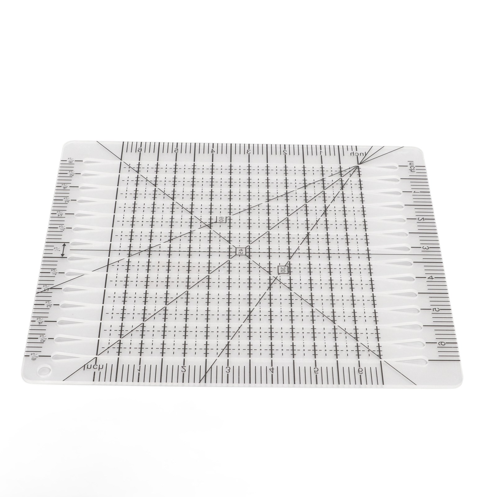 Transparenter Acryl-schneidelineal Mit Präziser Schwarzer Skala, Multifunktionales Werkzeug Für Patchwork, Nähen Und Handarbeiten