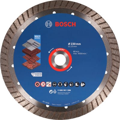 Bosch EXPERT MultiMaterial Diamanttrennscheiben, 230 x 22,23 x 2,4 x 15 mm