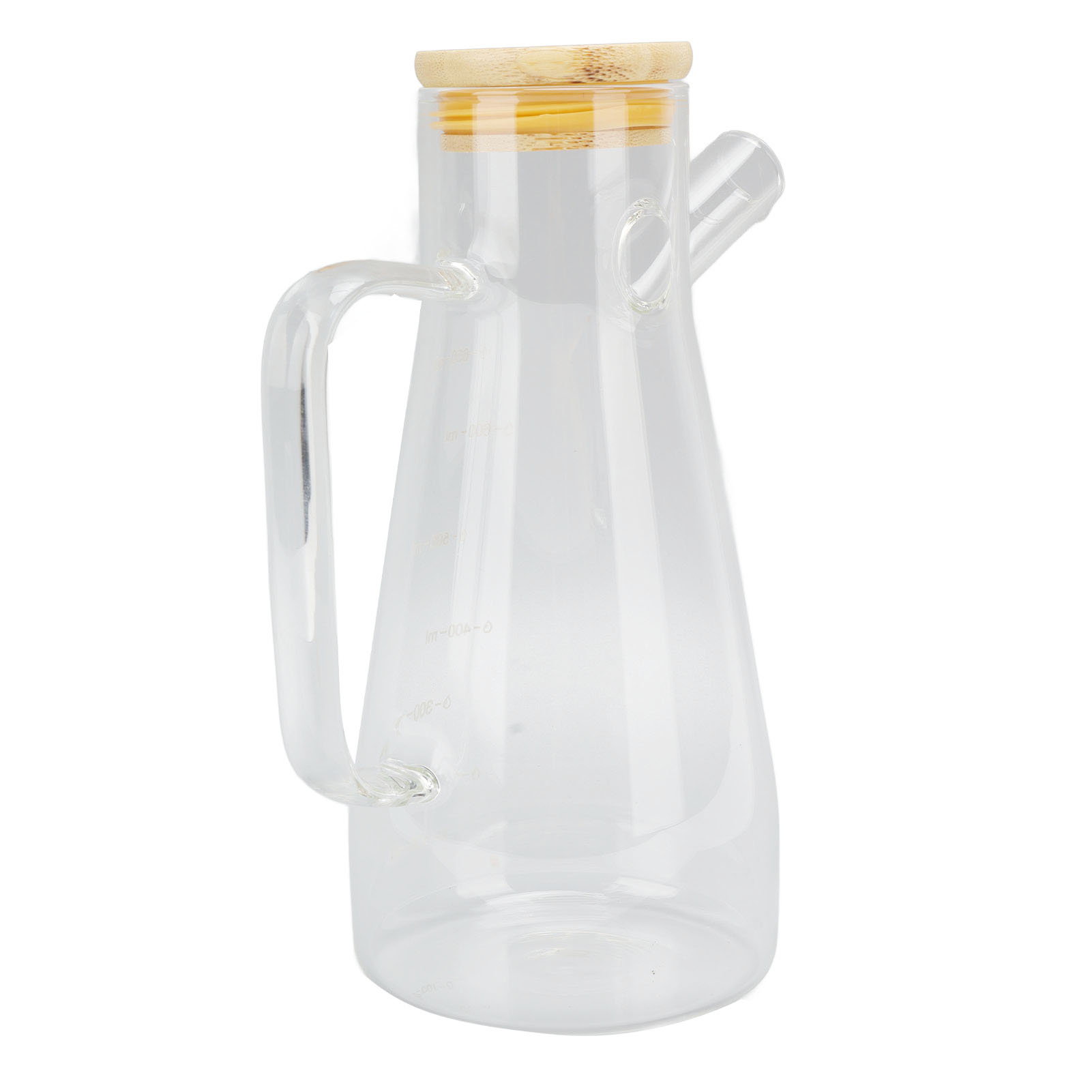 650-ml-ölflasche Aus Borosilikatglas, Transparenter Essigkrug Mit Ergonomischem Griff Und Staubdichter Skala Für Die Küche
