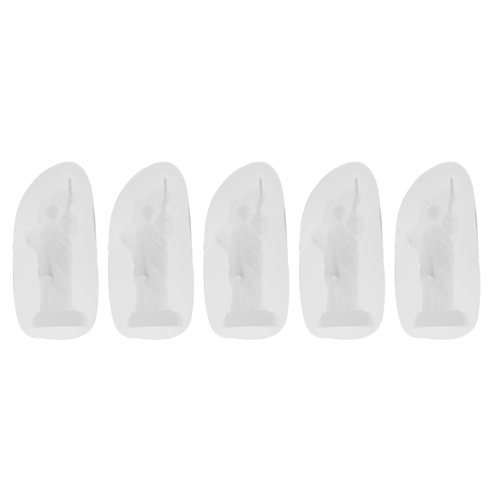 5-teiliges Transparentes Silikon-göttinnen-formset, Diy-kuchenform Für Gebäck, Seifen- Und Kerzenherstellung, Flexibles Formset