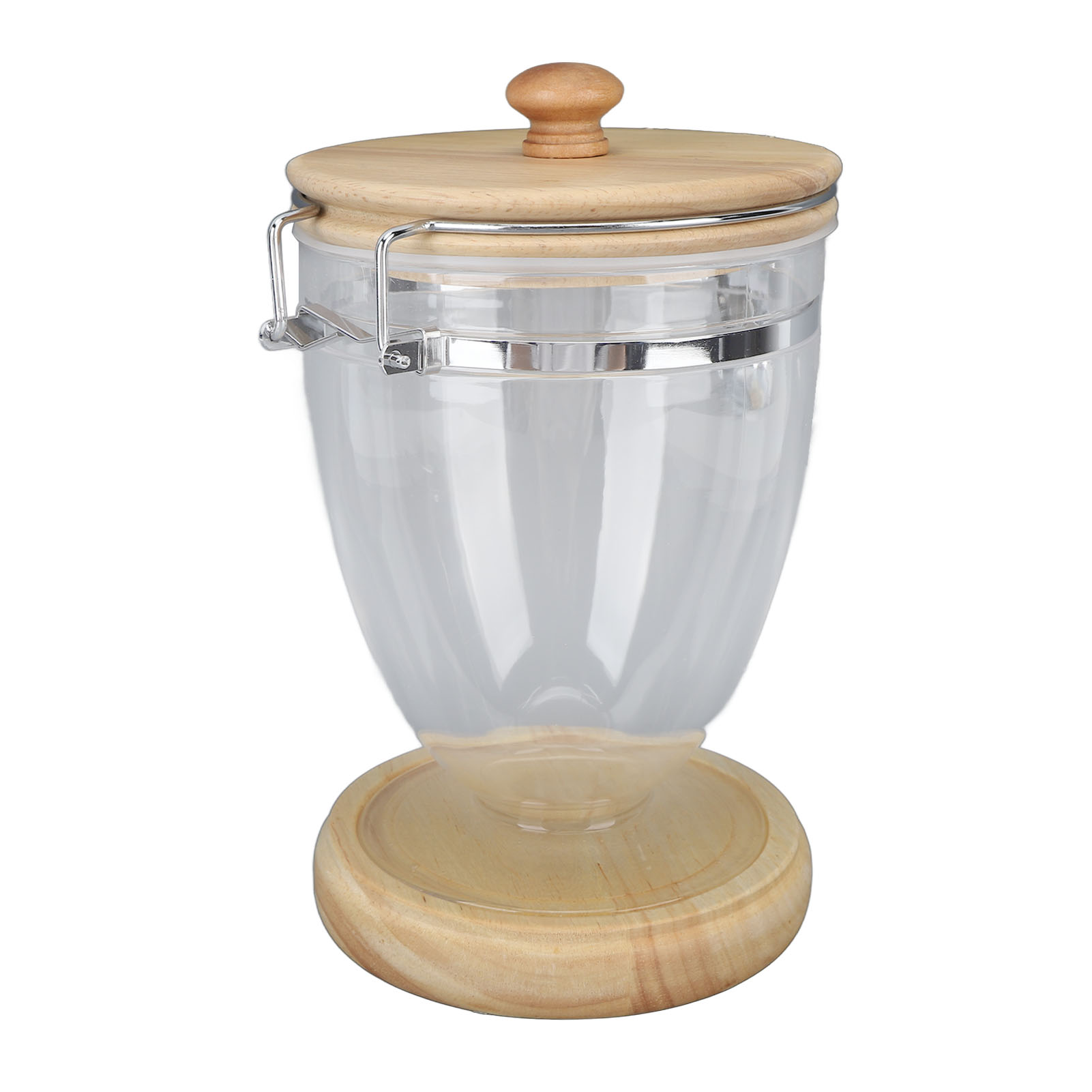 Transparentes Vorratsglas Für Kaffeebohnen, Tee, Zucker, Nüsse, Mit Luftdichtem Deckel, 950 Ml Fassungsvermögen (s)