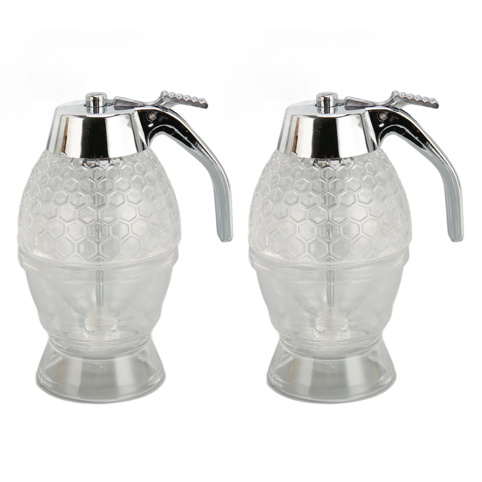 2-teiliger Honigspender, Sanduhrförmig, Auslaufsicher, Transparent, Für Sirup, Oliven, Ingwer Und Pilze