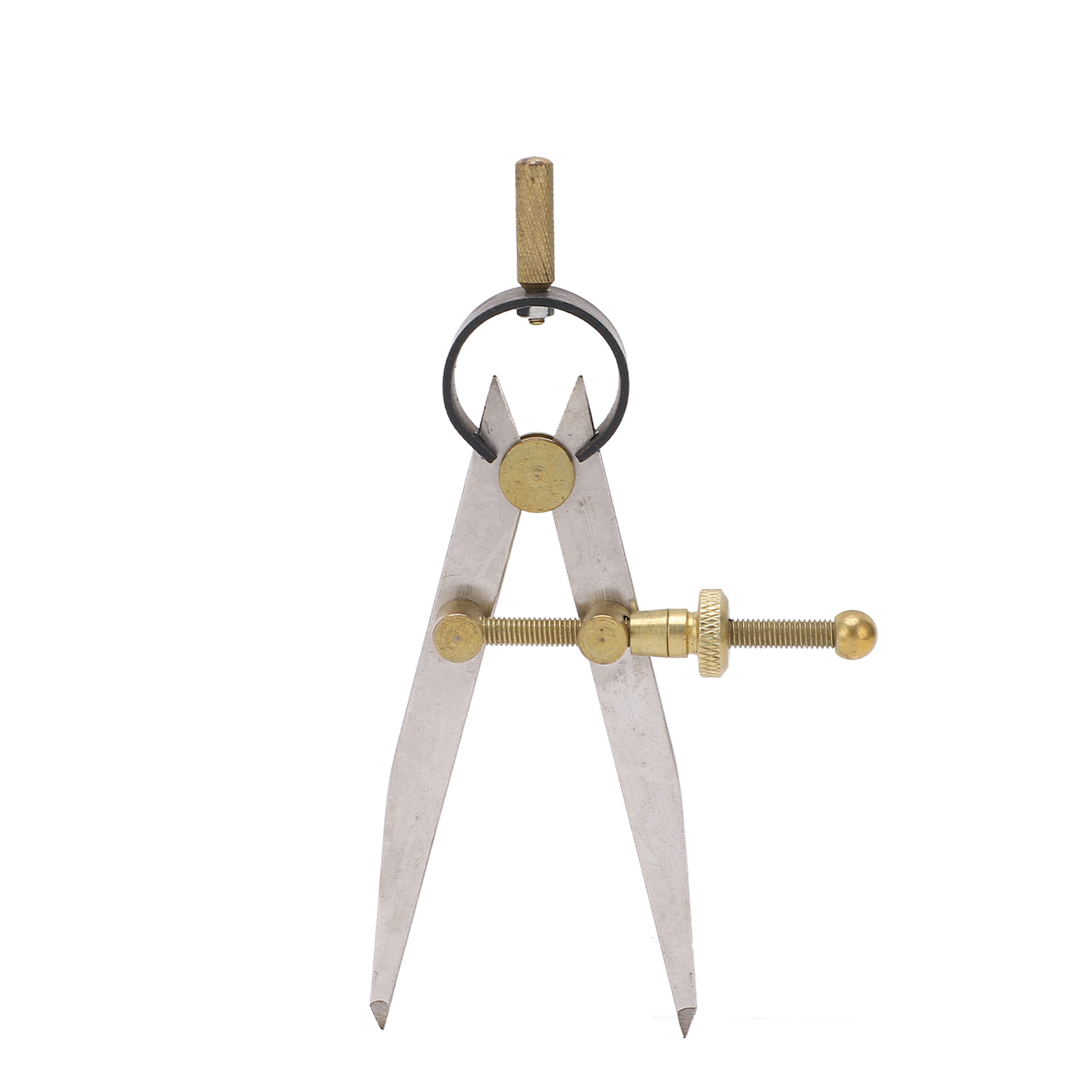 Hochpräziser Flügelzirkel, Rostbeständig, Vergoldet, Verstellbar Und Arretierbar, Leder, Für Lederarbeiten Zum Selbermachen, 150 Mm