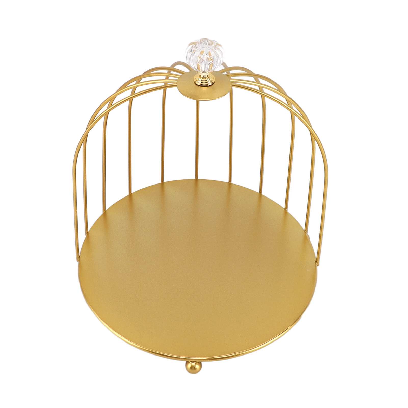 Make-up-organizer In Vogelkäfigform, Gold, Platzsparend, Einzigartiges Multifunktionales Badezimmer-aufbewahrungsregal Aus Eisen, Einlagig