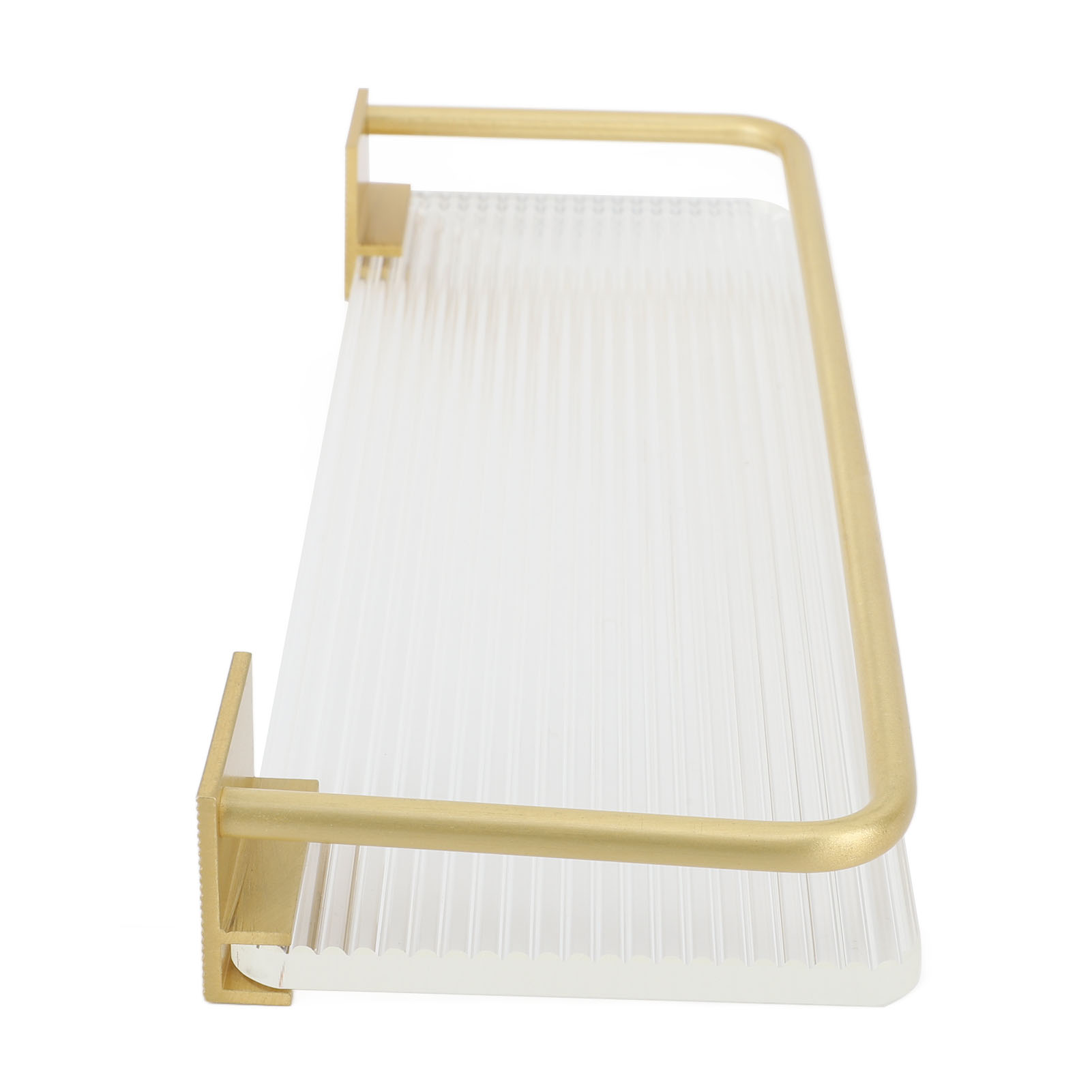 30 Cm Hohes Badezimmer-wandregal, Handtuchhalter, Aluminium-acryl, Goldene Wandaufbewahrung