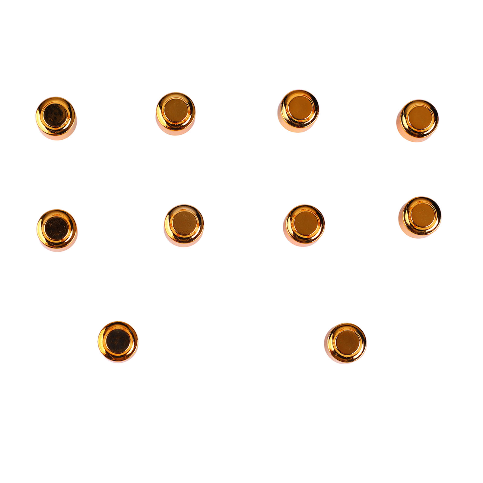10 Runde, Vergoldete Retro-schalterpads Aus Kunststoff Für E-gitarren, 3-wege-/5-wege-hebelknopf