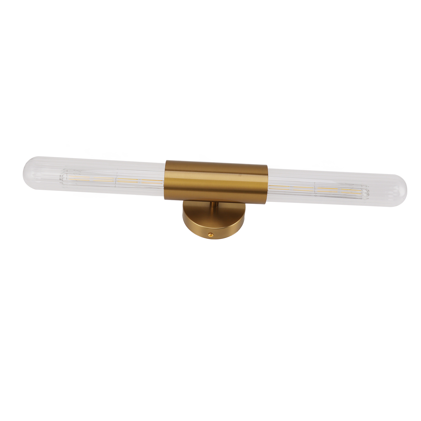 Goldene Wandleuchte Mit 2 Glasschirmen, Led-lampe Für Badezimmer Und Schlafzimmer, 85–265 V