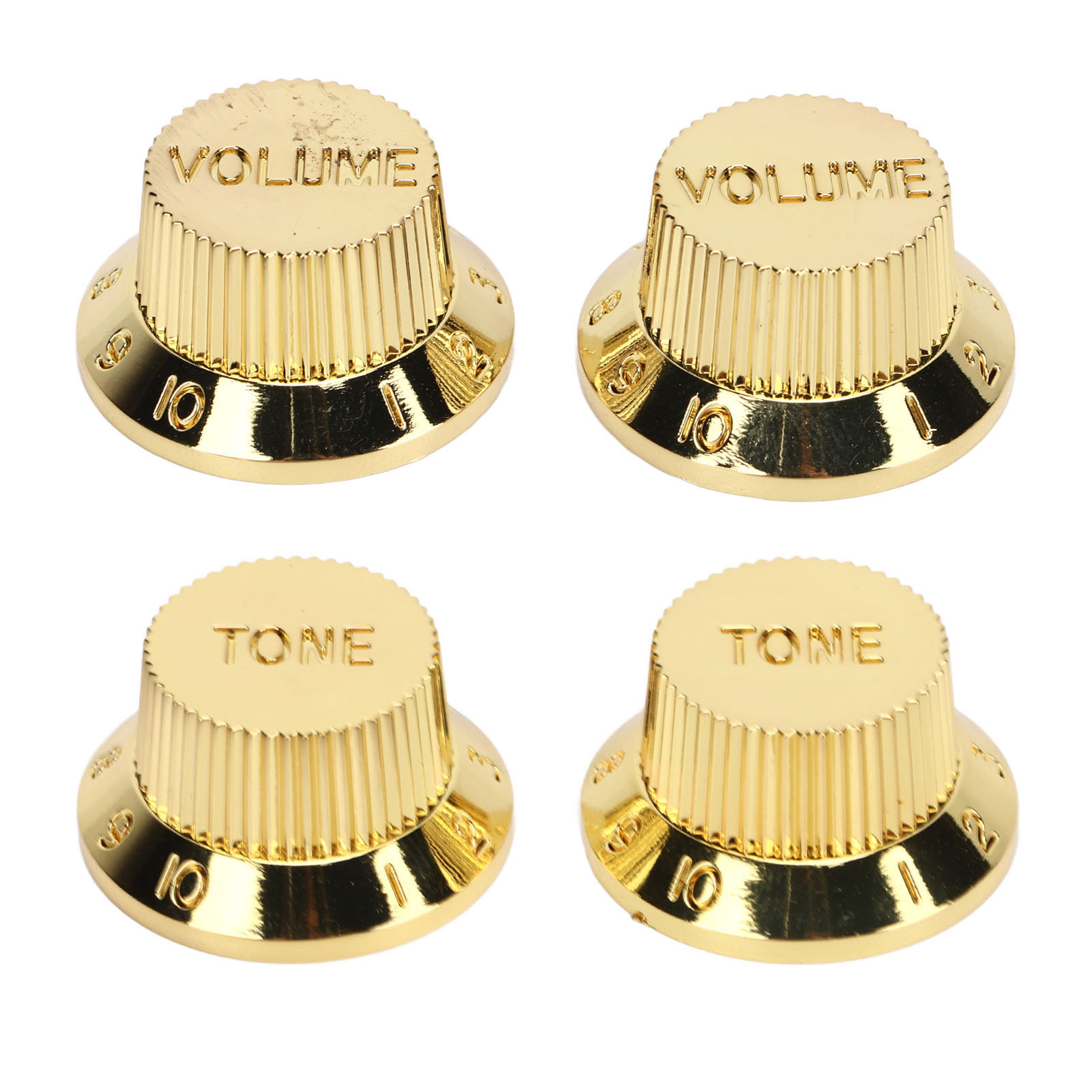 Lautstärke- Und Klangregler Für E-bass, 4-teilig, Robust Und Hochwertig, Goldenes Gitarrenpotentiometer