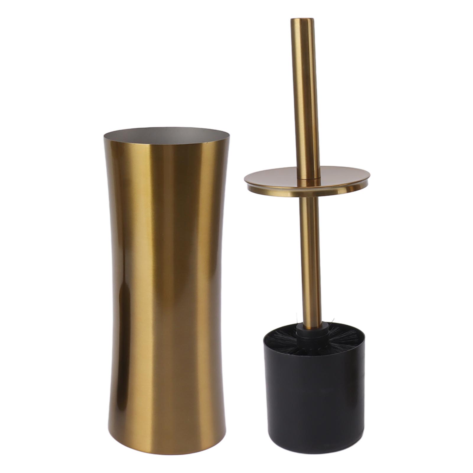 Kleines Goldenes Edelstahl-toilettenbürsten-set Mit Halter