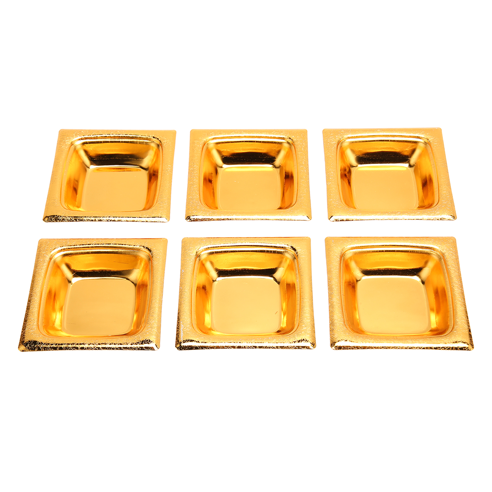 Stapelbare Retro-gold-edelstahl-dipschalen Für Soßen, Salate, Desserts, Kuchen Und Süßigkeiten