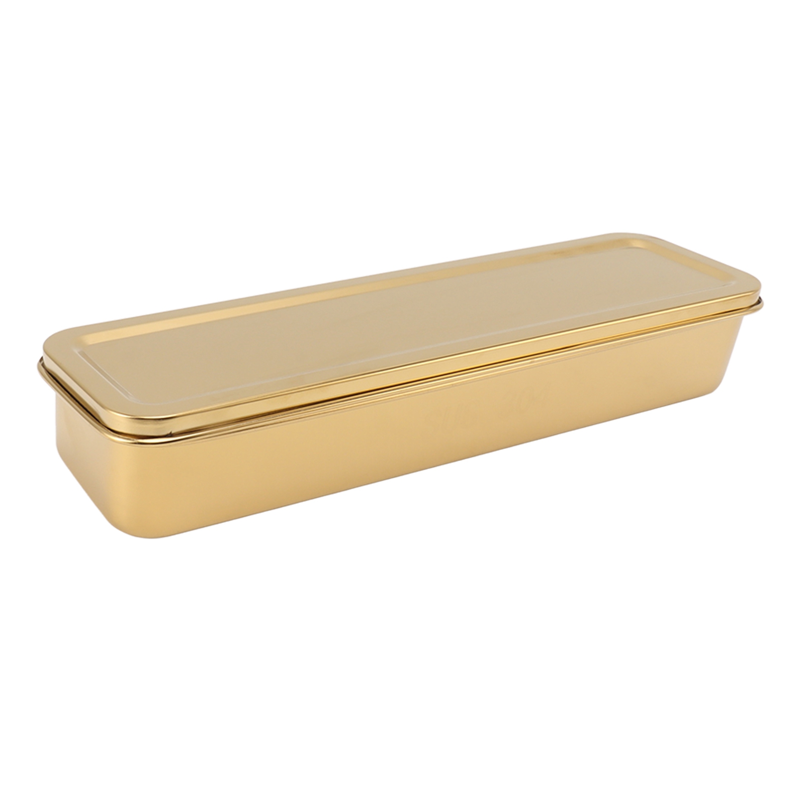Besteckhalter Aus Goldfarbenem Edelstahl Mit Deckel, Aufbewahrungsbox Für Essstäbchen, Löffel Und Gabeln, Küchenabtropfgestell