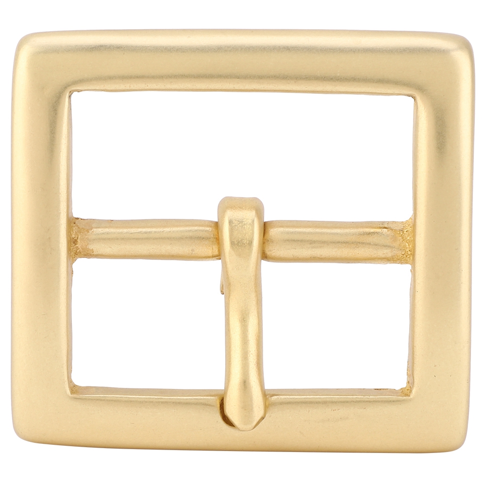 Einreihige Gürtelschnalle Aus Messing, Goldfarbener Absatz, Lederaccessoire Für Taschen, 40 X 56 Mm