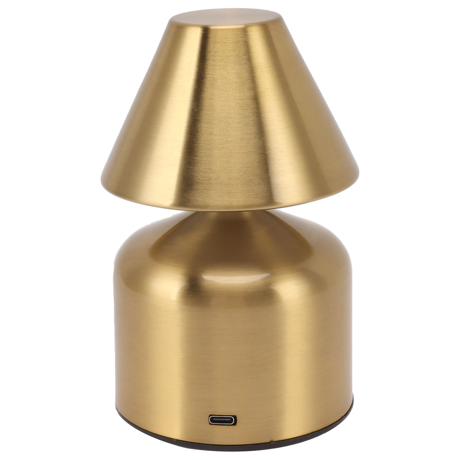 Berührungsempfindliche Tischleuchte Mit Dimmer, 3 W, 1800 Mah, Kabellos, Wiederaufladbar, 3 Farben, Nachttischlampe Für Bars, Gold