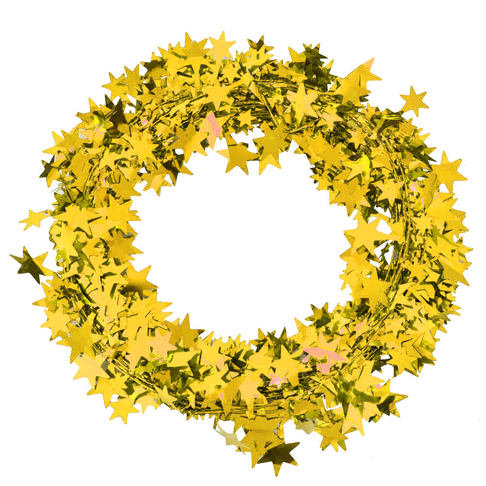 7,5 M Lange Goldene Sternengirlande – Partydekoration – Weihnachtsbaumschmuck Für Hochzeiten – Bekleidungsaccessoires