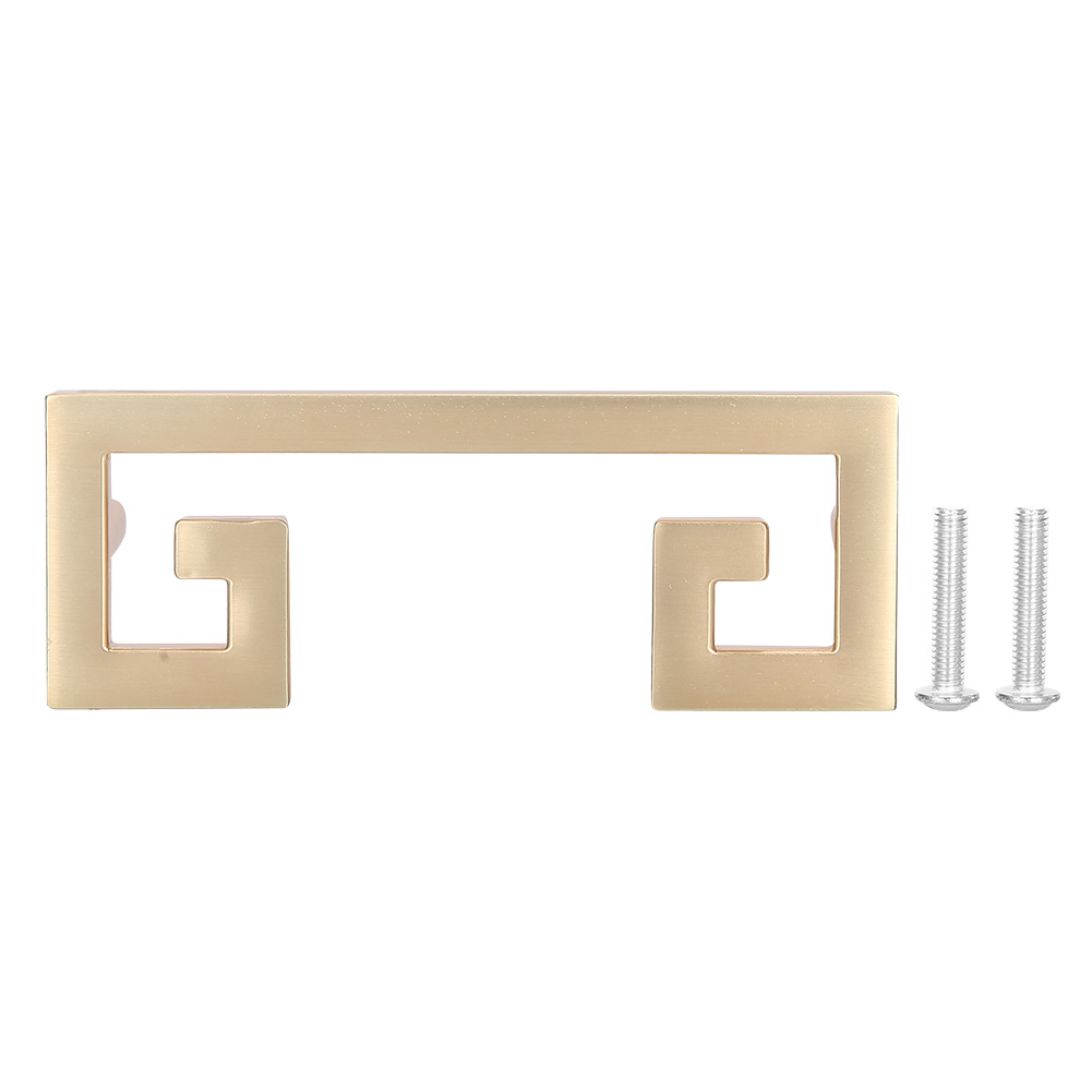 Türgriff Aus Zinklegierung, Geometrisches Golddesign, Für Möbel, Büro, Schrank Und Schublade