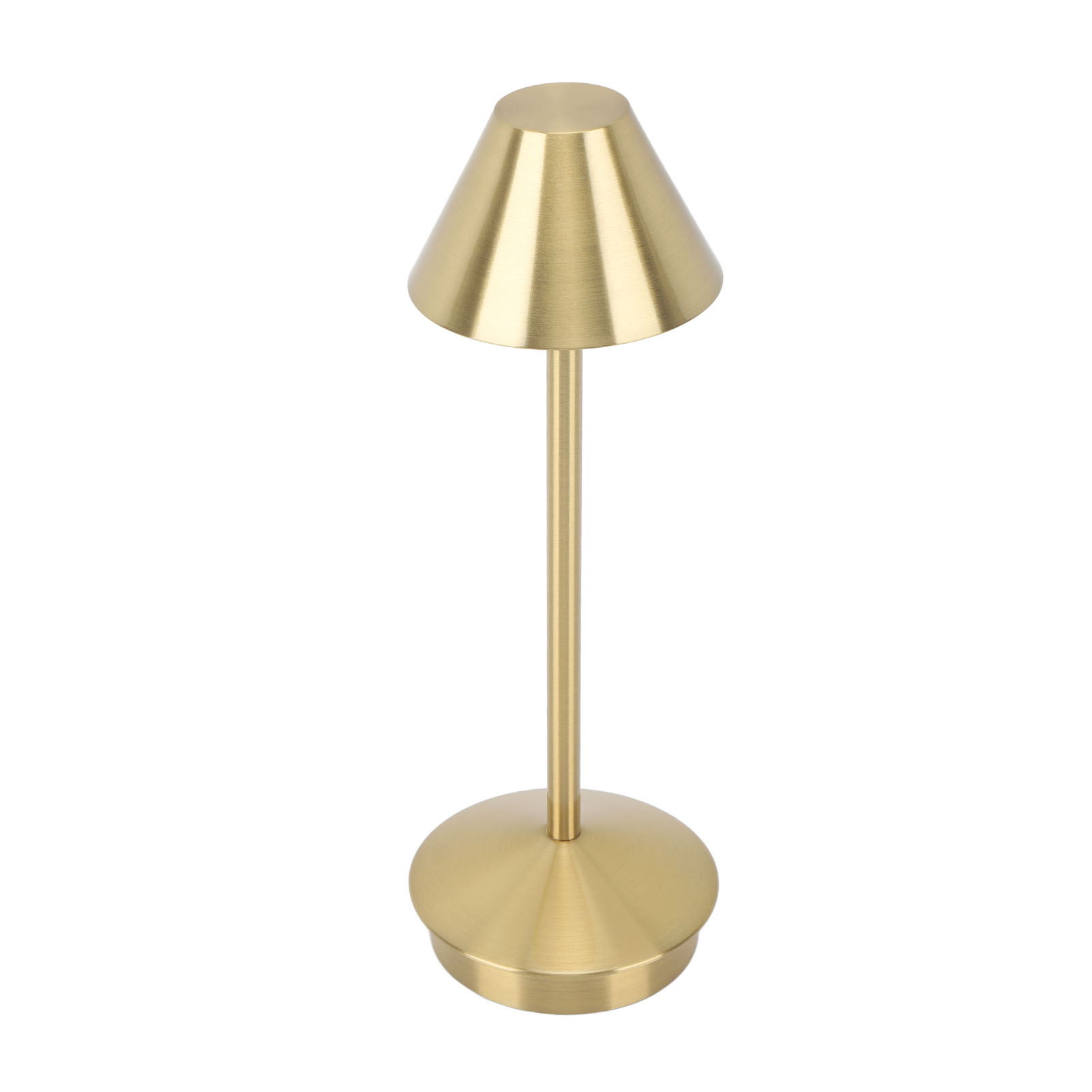 Moderne Kabellose Tischleuchte Im Eisen-design, 3 Farben, Stufenlose Dimmfunktion, Tragbare Led-schreibtischlampe Mit Touch-steuerung, Goldfarben
