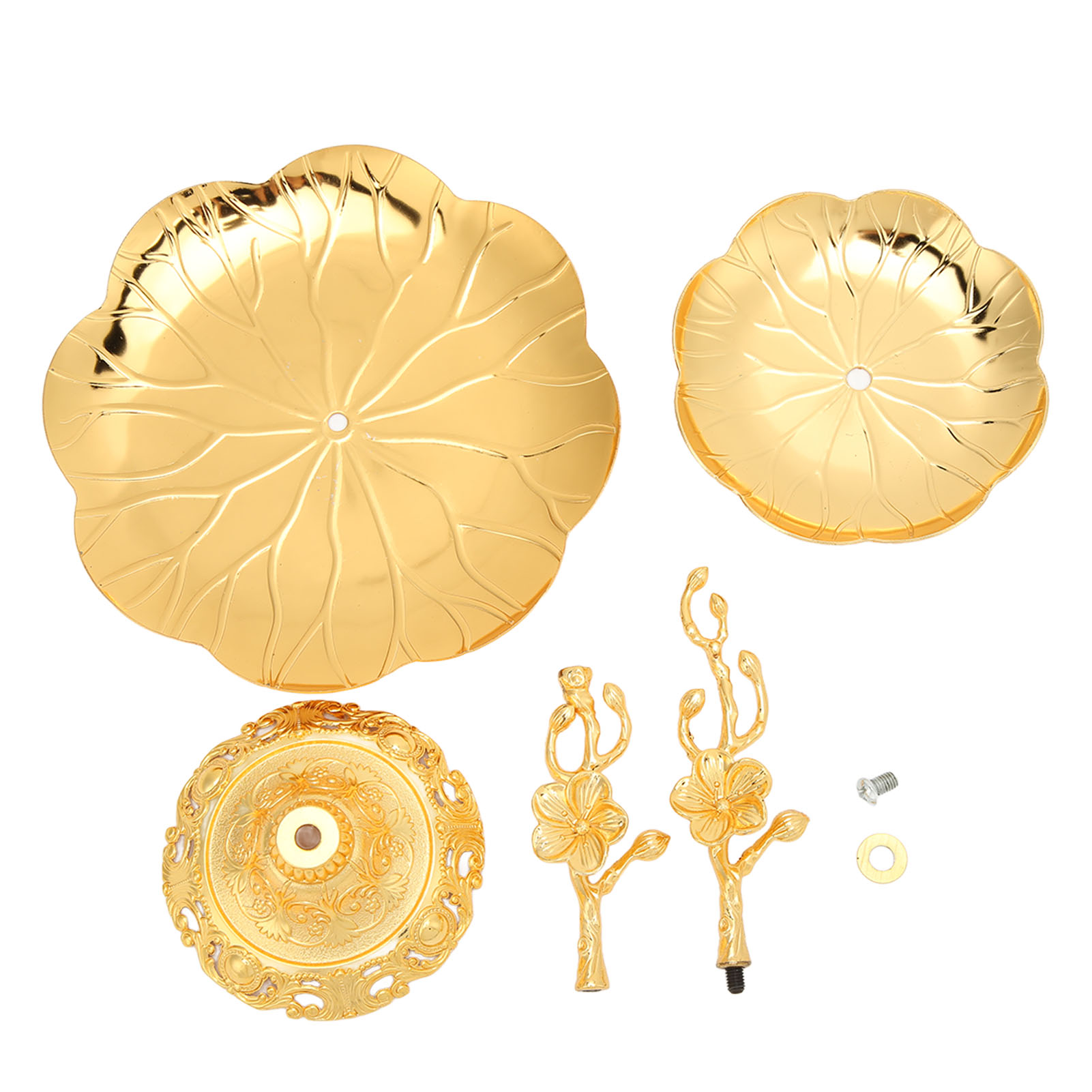 Goldener, Zweistöckiger Cupcake-ständer Im Europäischen Stil, Einfach Aufzubauen, Zur Präsentation Von Süßigkeiten, Desserts Und Trockenfrüchten.