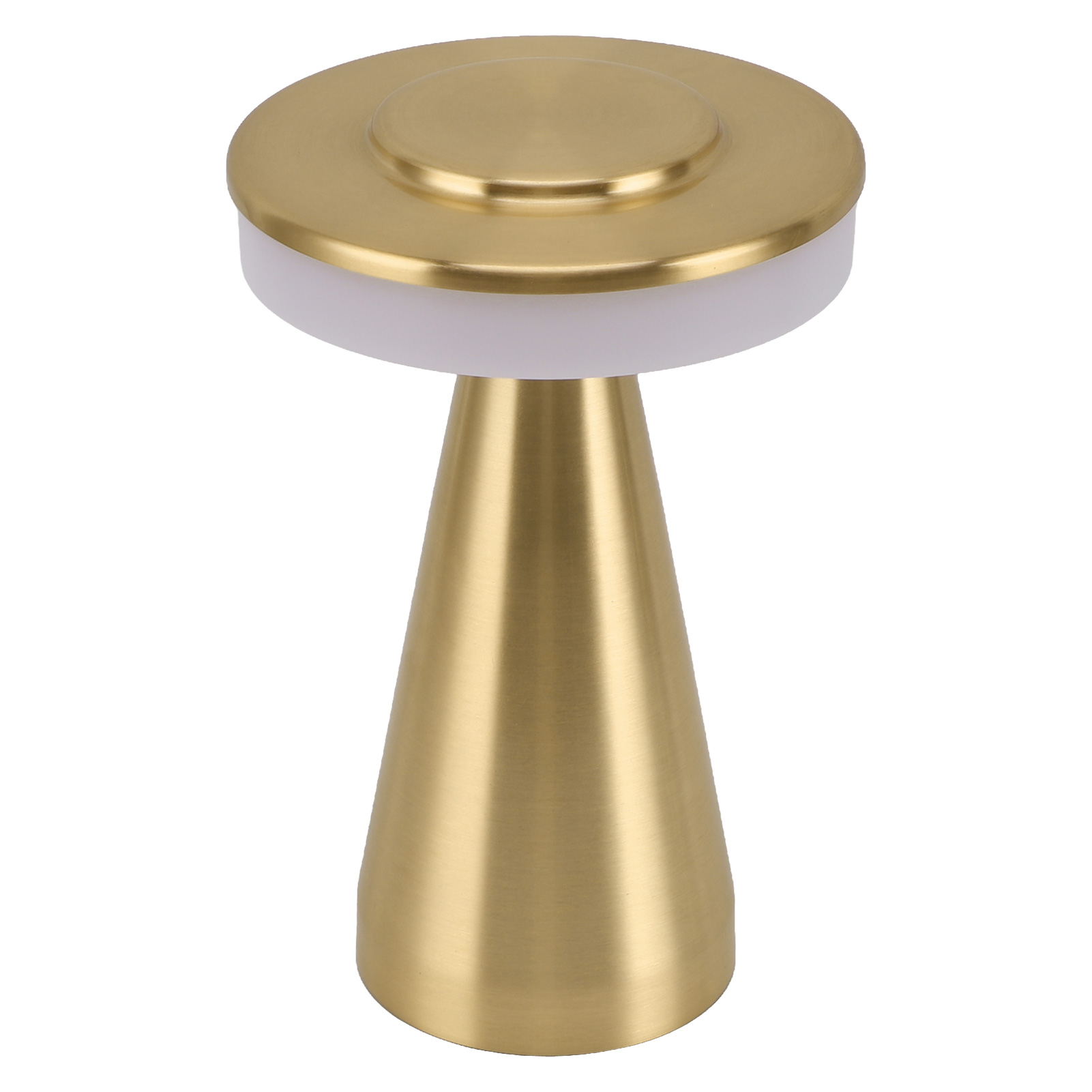 Tragbare Led-nachttischlampe, 3 Farbtemperaturen, Touch-bedienung, Wiederaufladbar, Gold